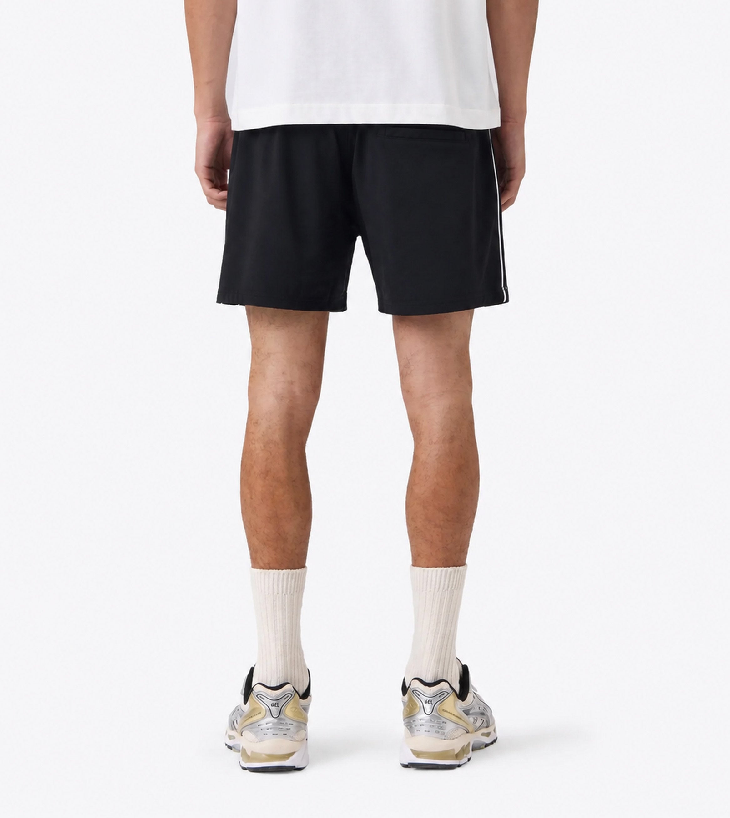 Piping Track Short Black