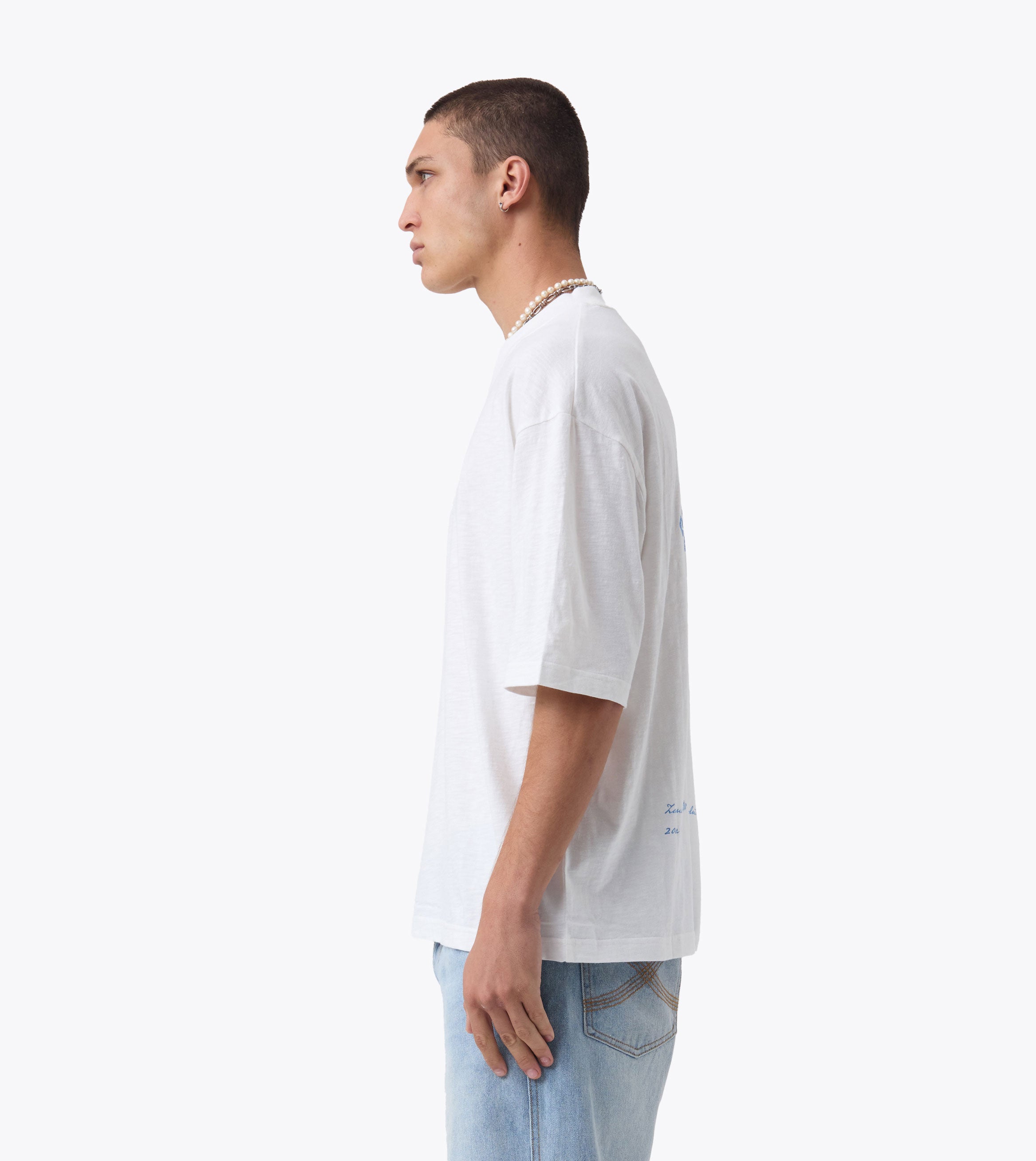 Plinth Slub Flow Tee Vintage White