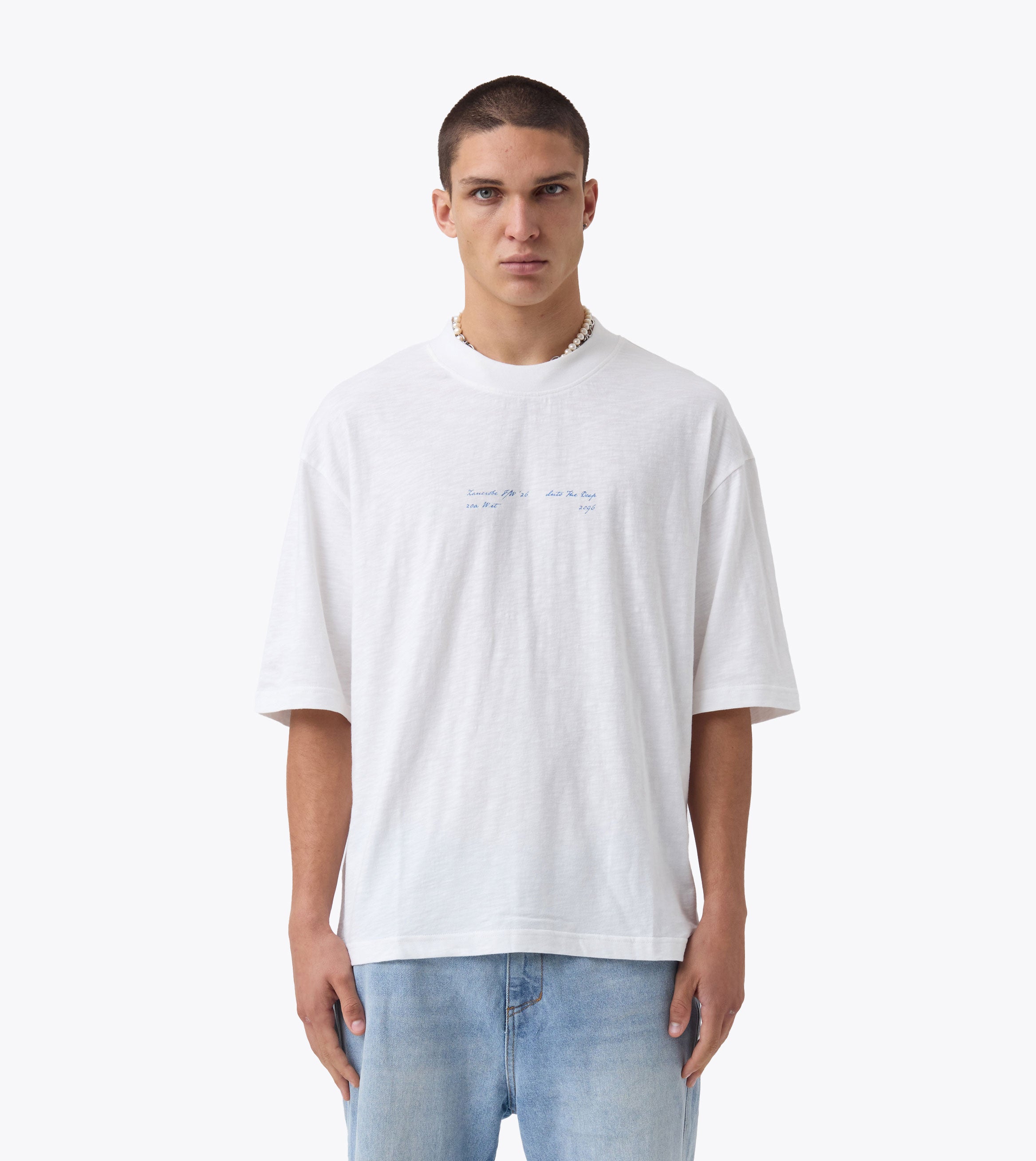 Plinth Slub Flow Tee Vintage White