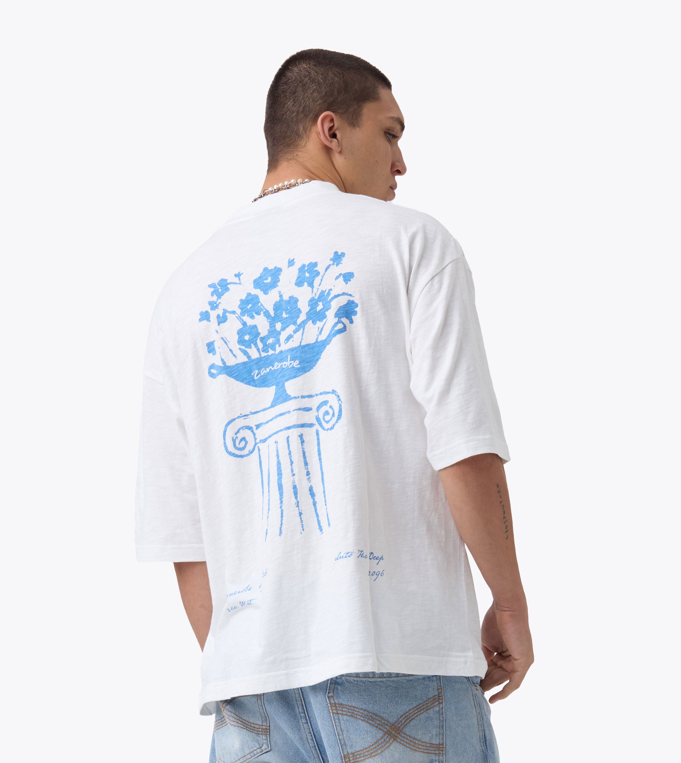 Plinth Slub Flow Tee Vintage White