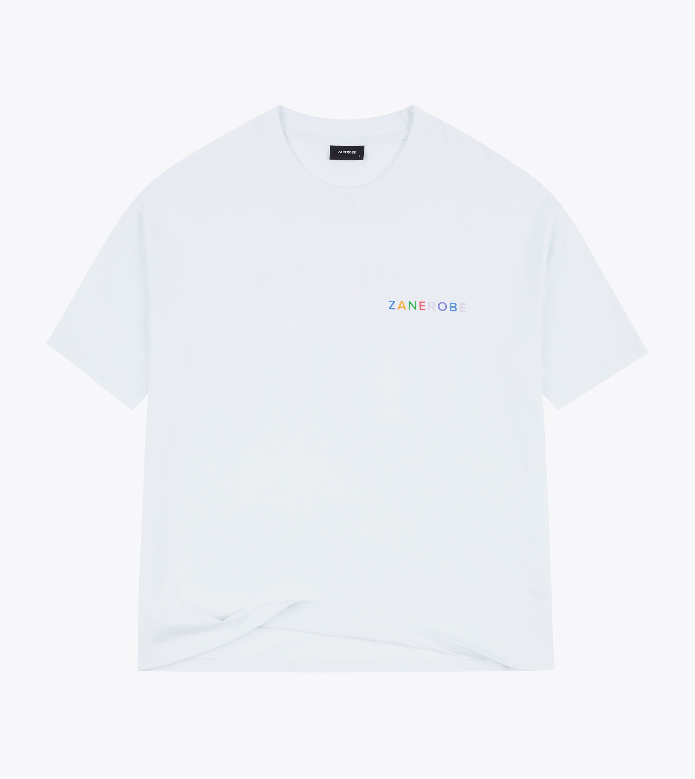 Rainbow Box Tee White