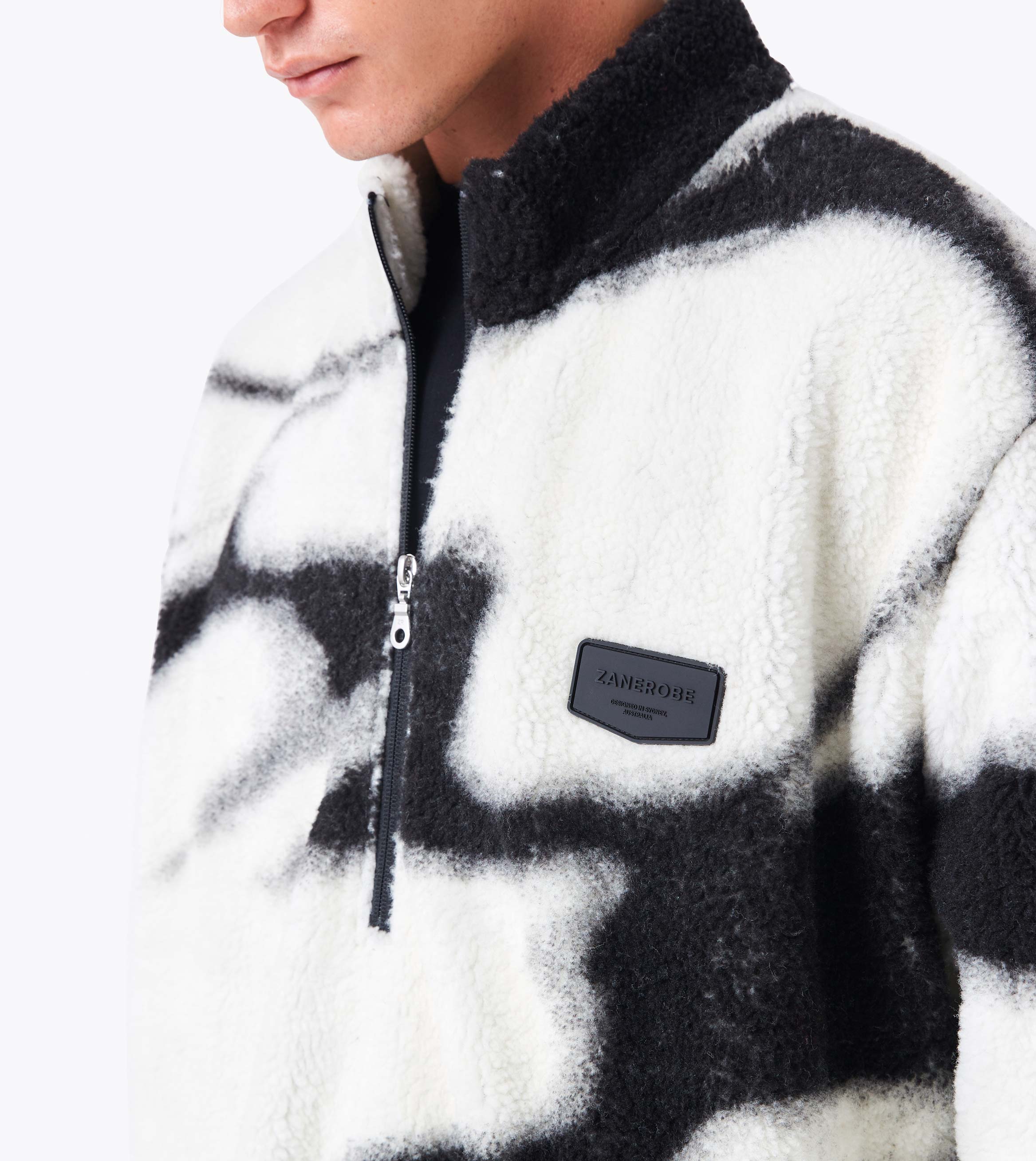 Snowslide Shearling Pullover Vintage White/Black