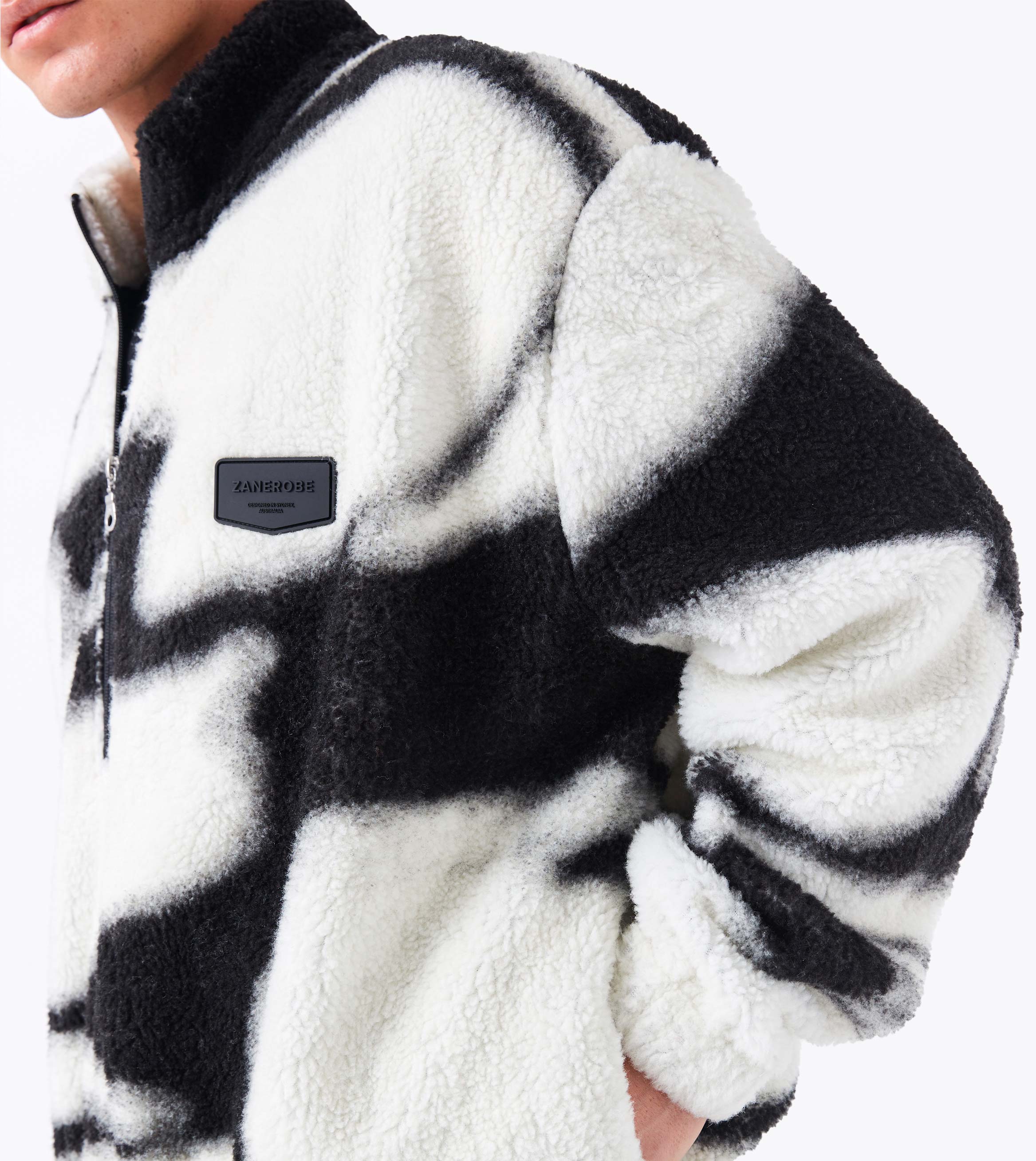 Snowslide Shearling Pullover Vintage White/Black
