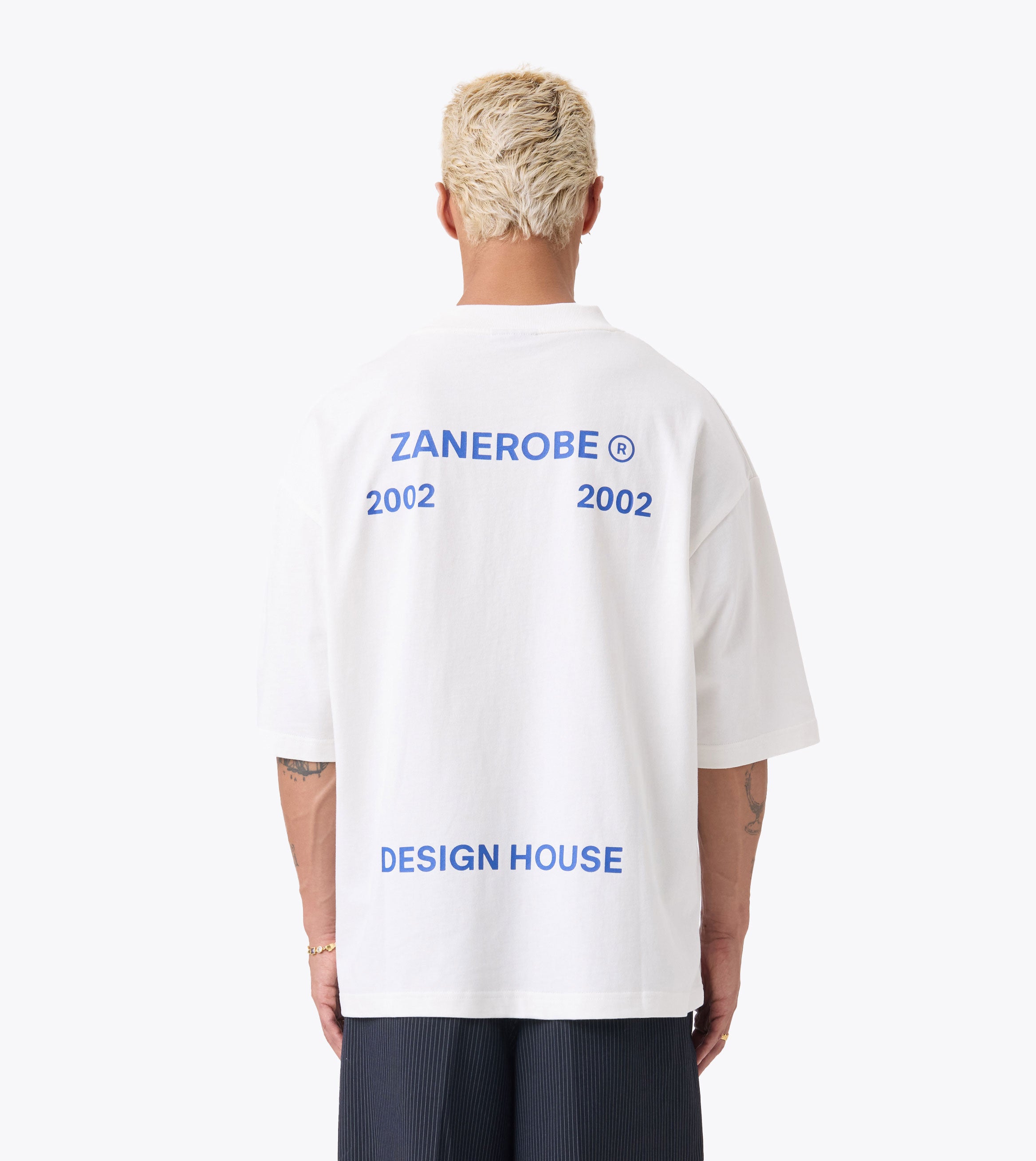 Stacked Flow Tee Vintage White