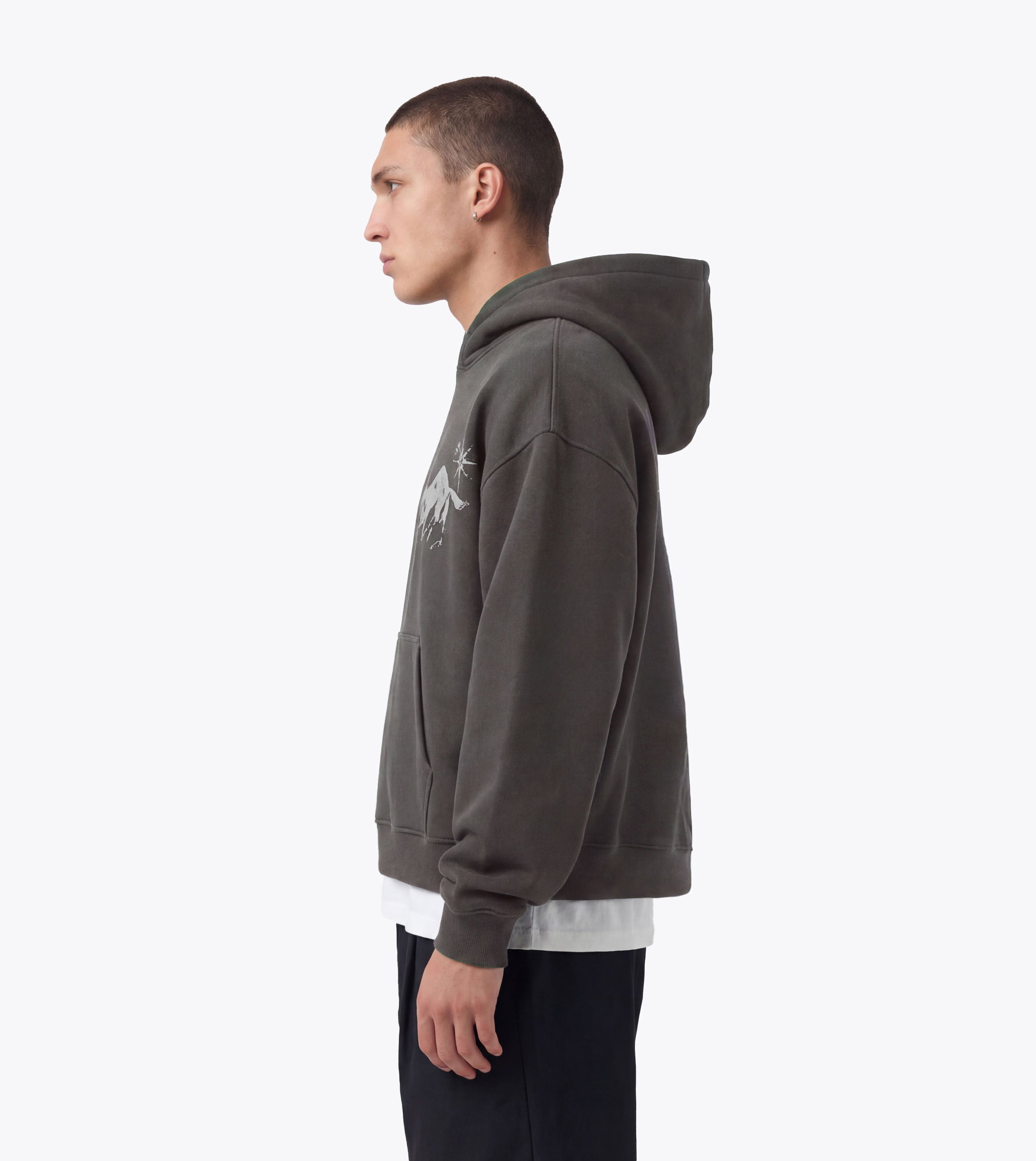 Stallion Box Crop Hood Charcoal - Coming Soon