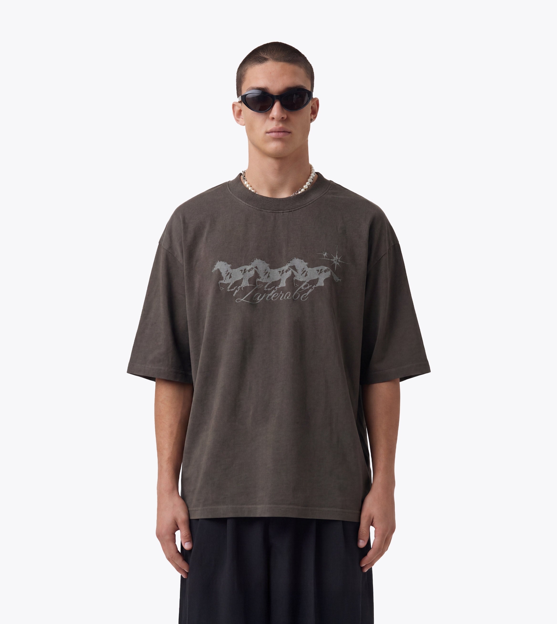 Stallion Flow Tee Charcoal - Coming Soon