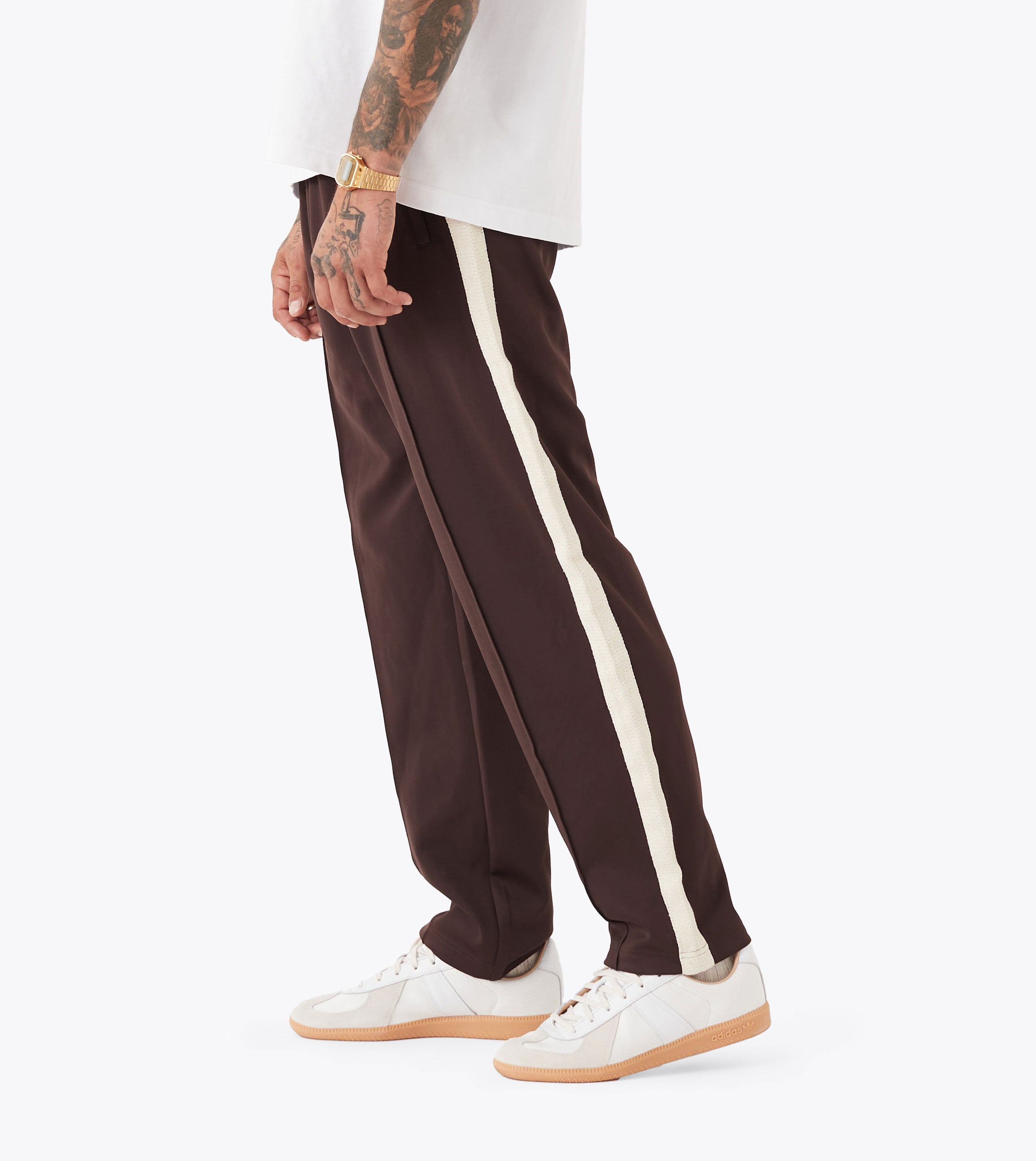 Stitched Football Trackpant Black