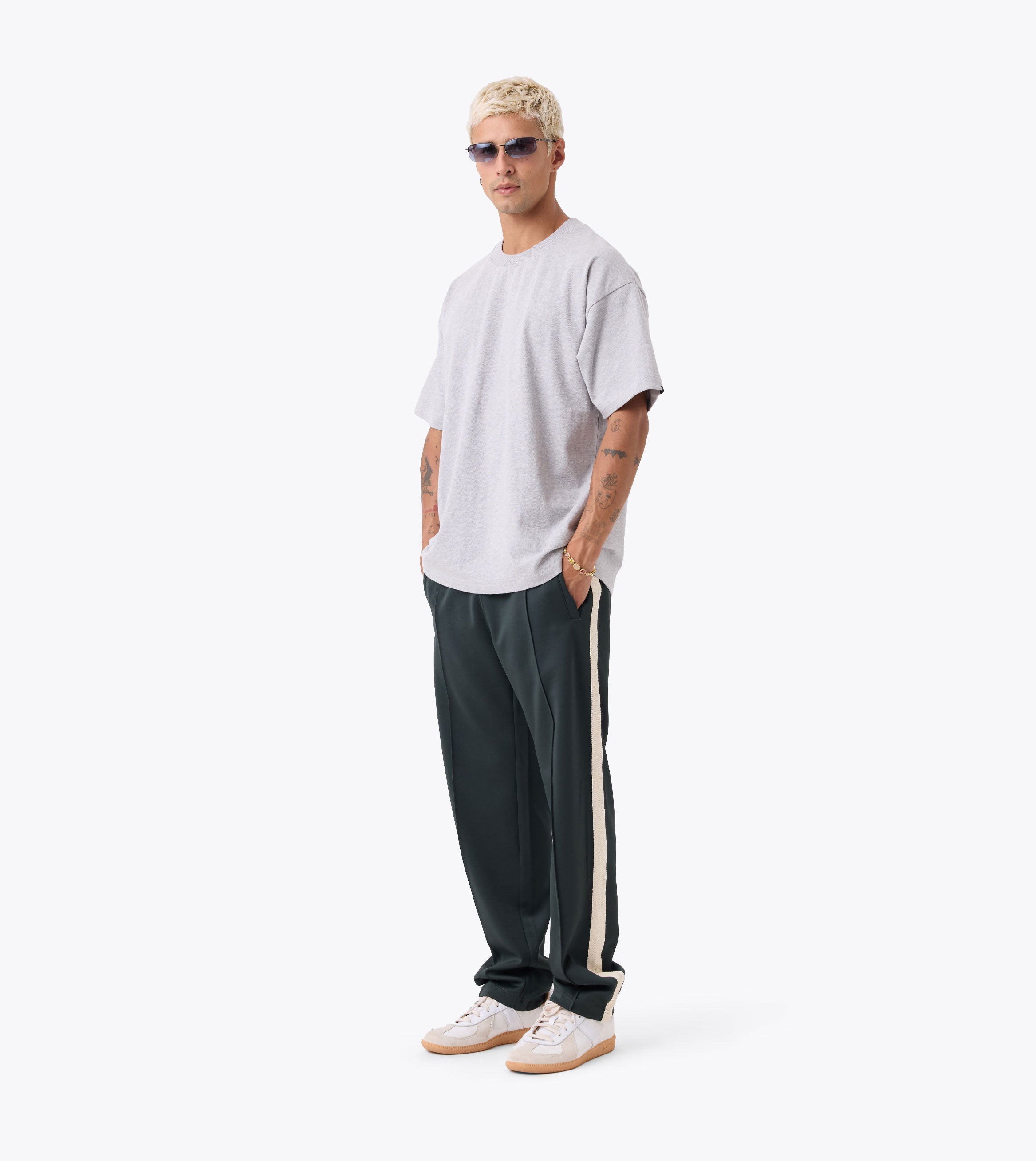 Stitched Football Trackpant Forest