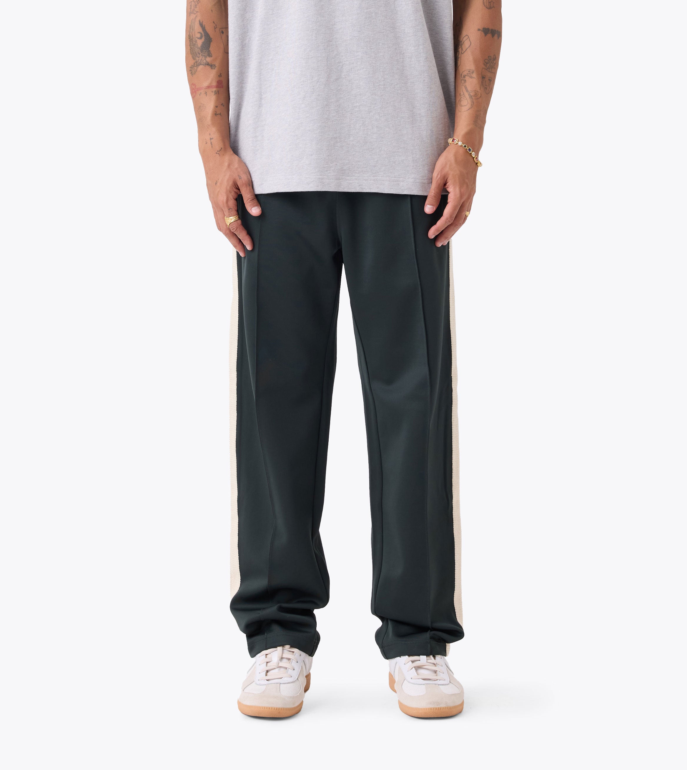 Stitched Football Trackpant Forest