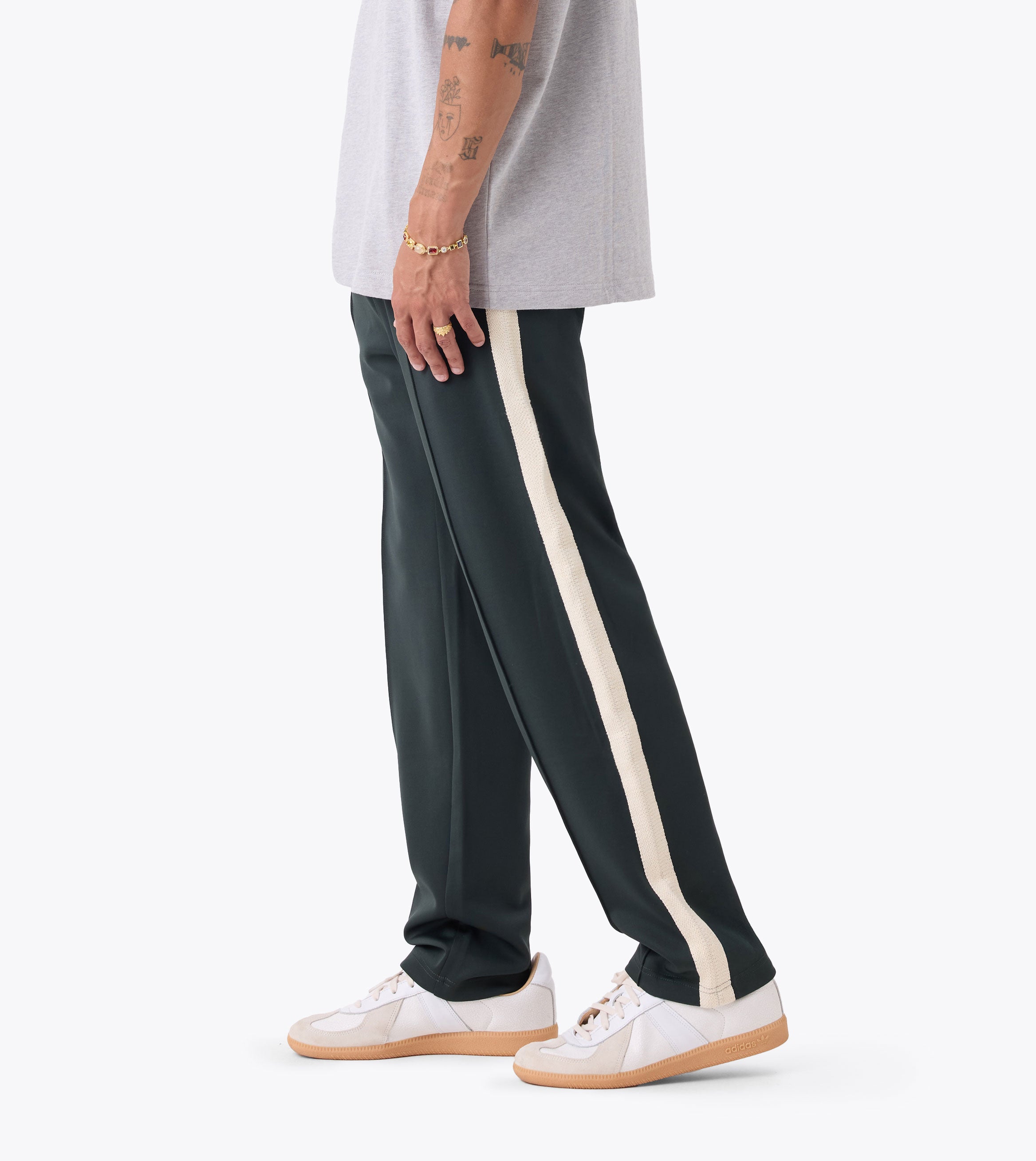 Stitched Football Trackpant Forest
