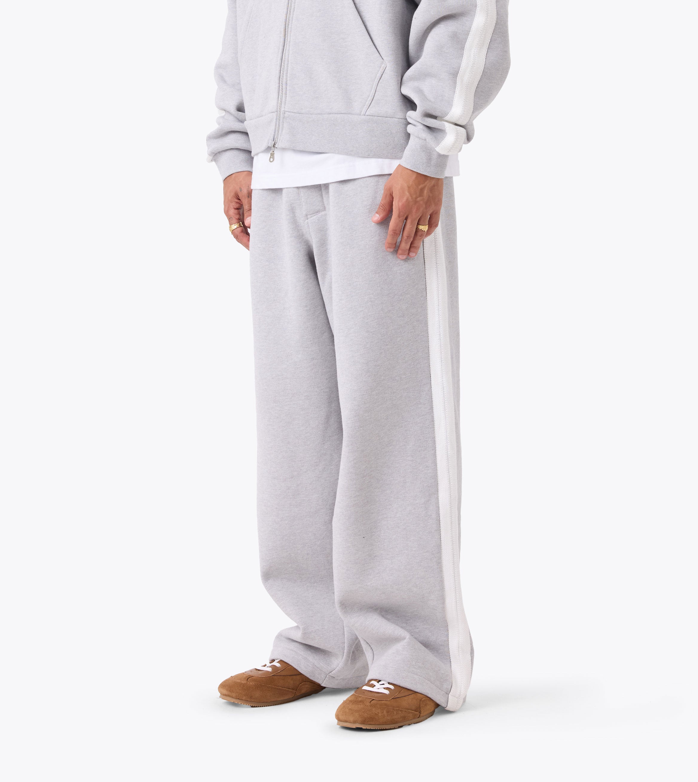 Stitched Fleece Mega Pant Grey Marle