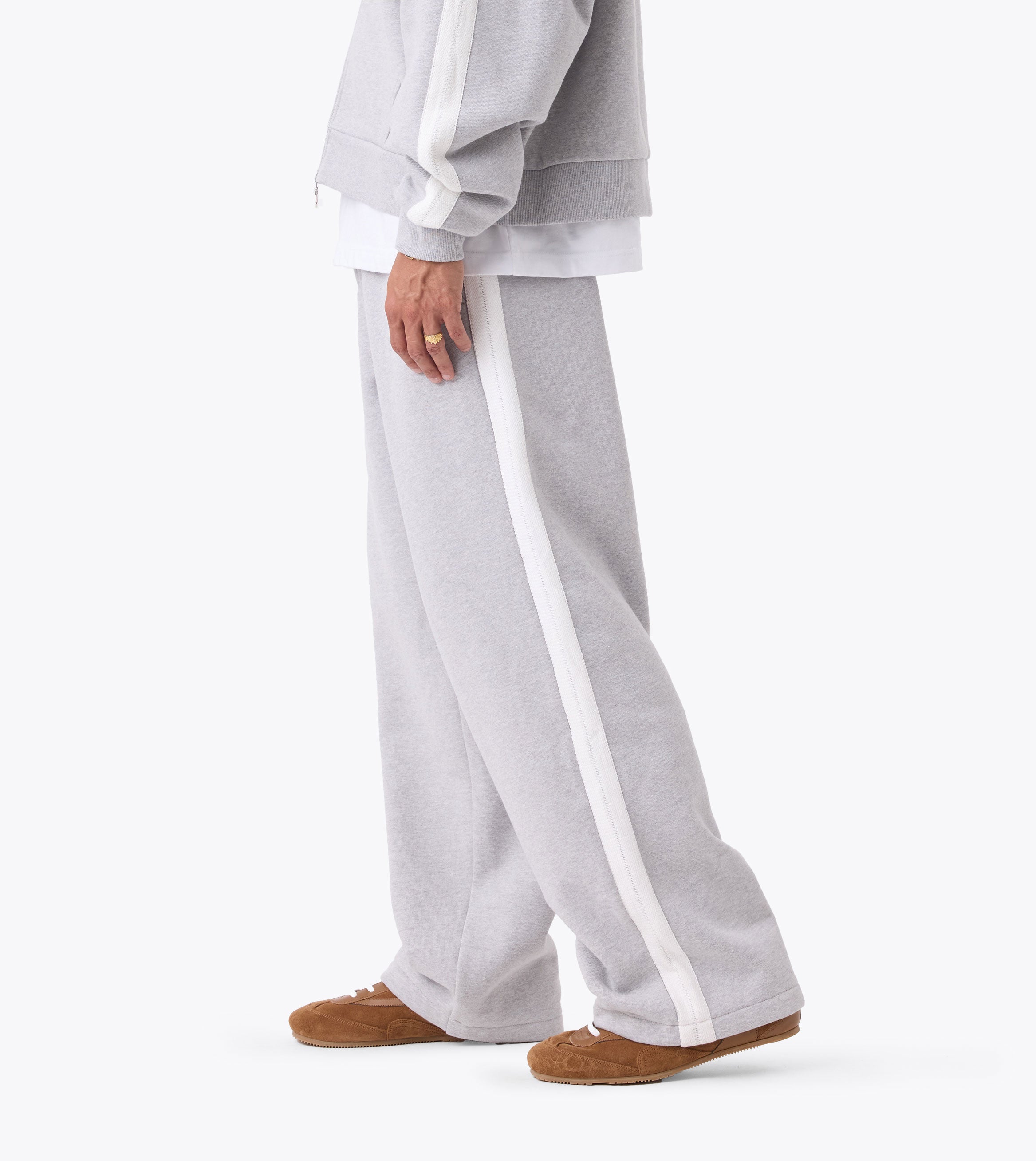 Stitched Fleece Mega Pant Grey Marle