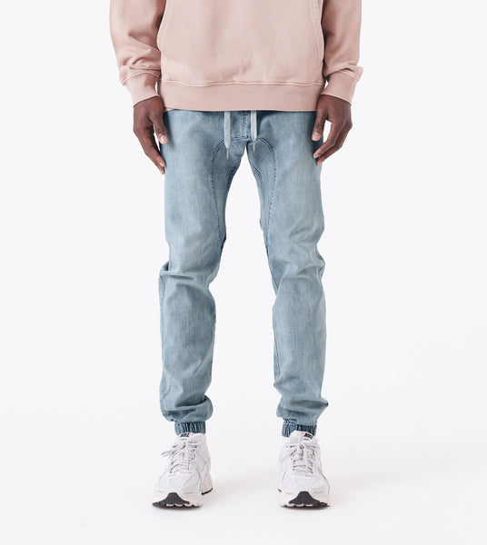 Blue denim joggers store jeans