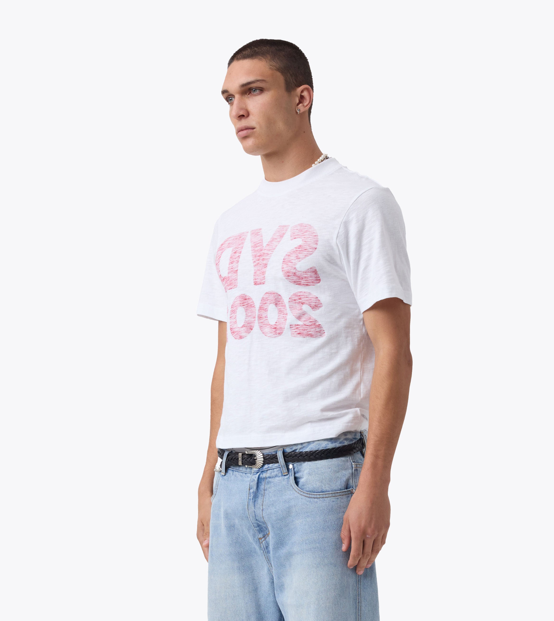 Syd Slub Baby Tee White