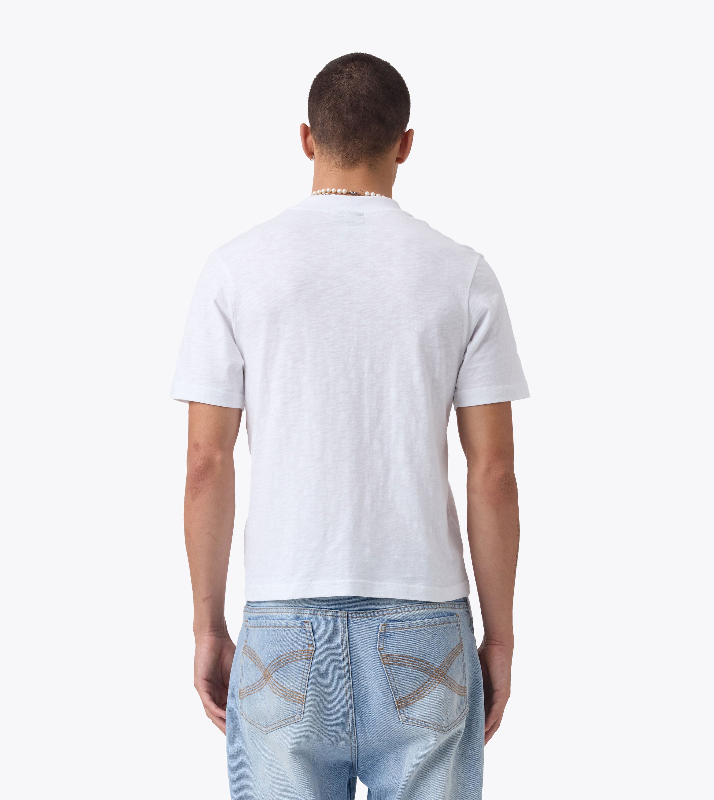 Syd Slub Baby Tee White