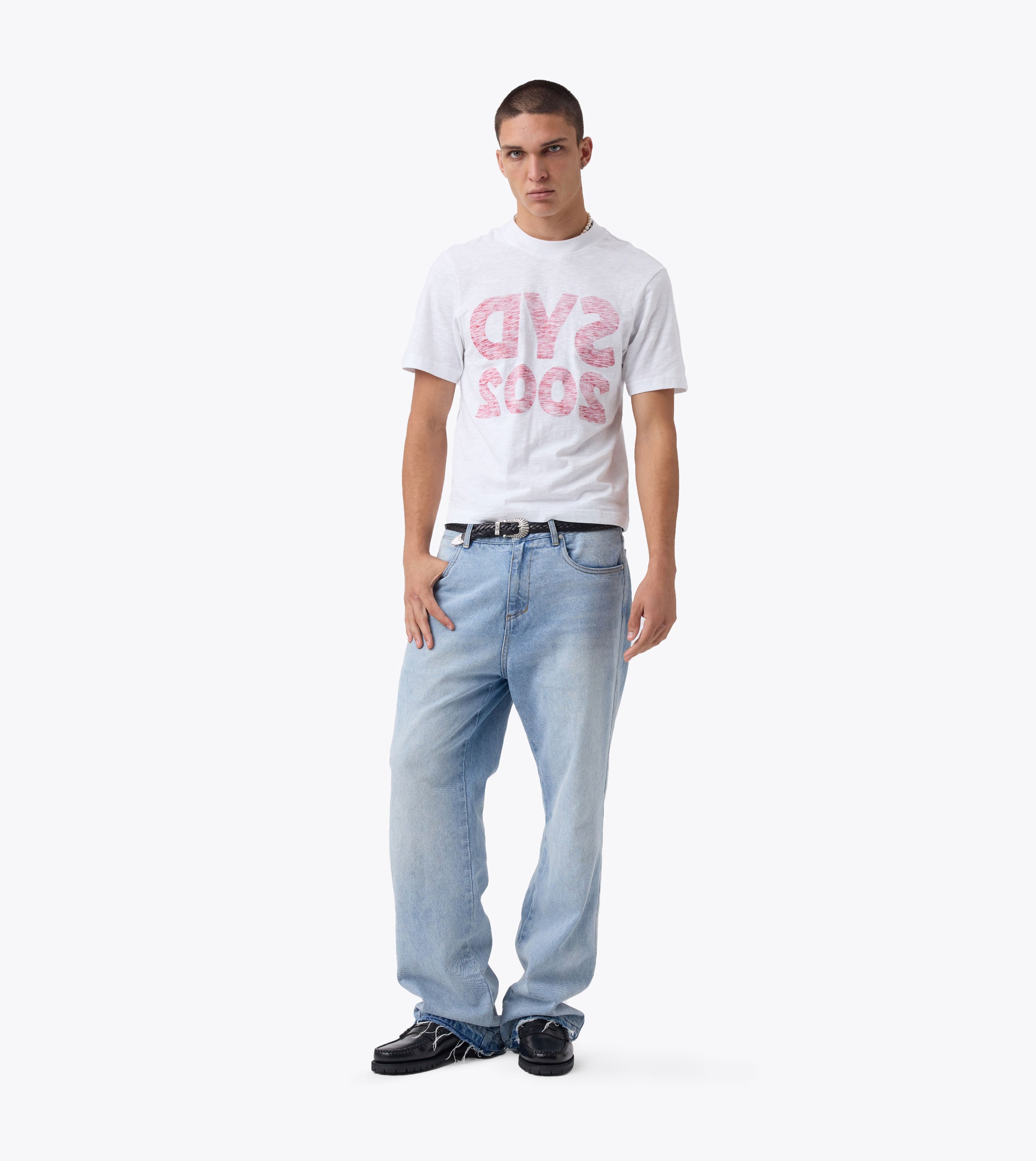 Syd Slub Baby Tee White