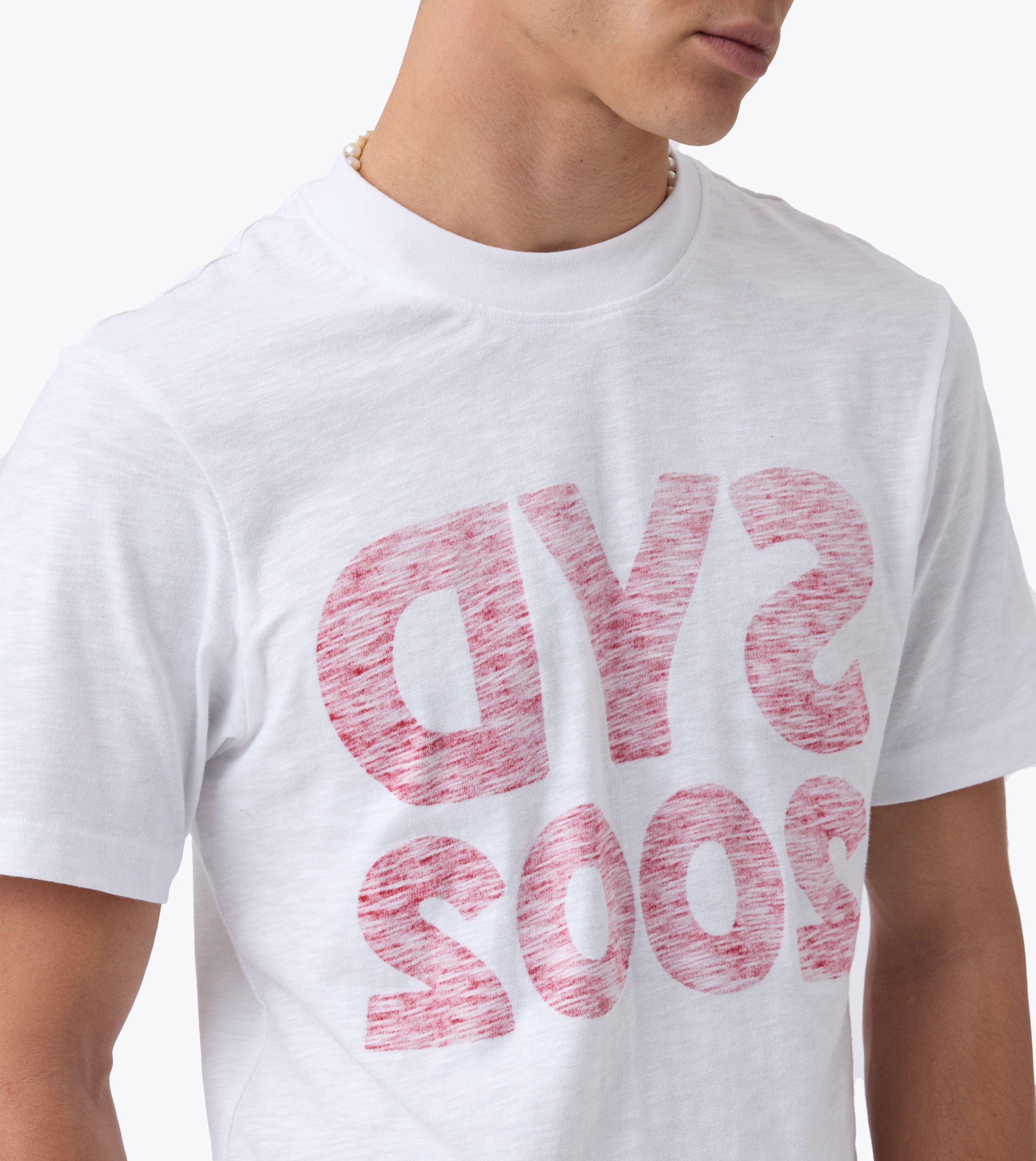 Syd Slub Baby Tee White