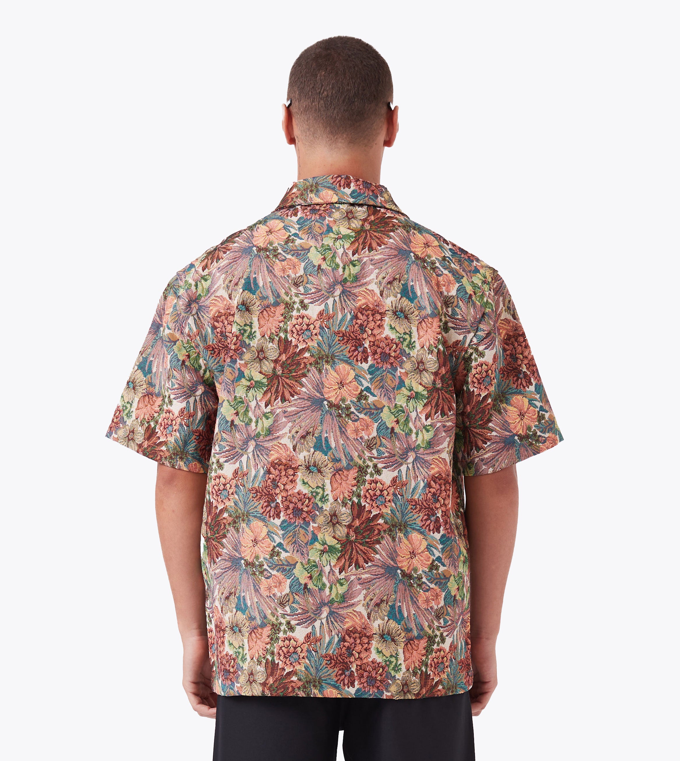 Tapestry Boxy SS Overshirt Beige Multi