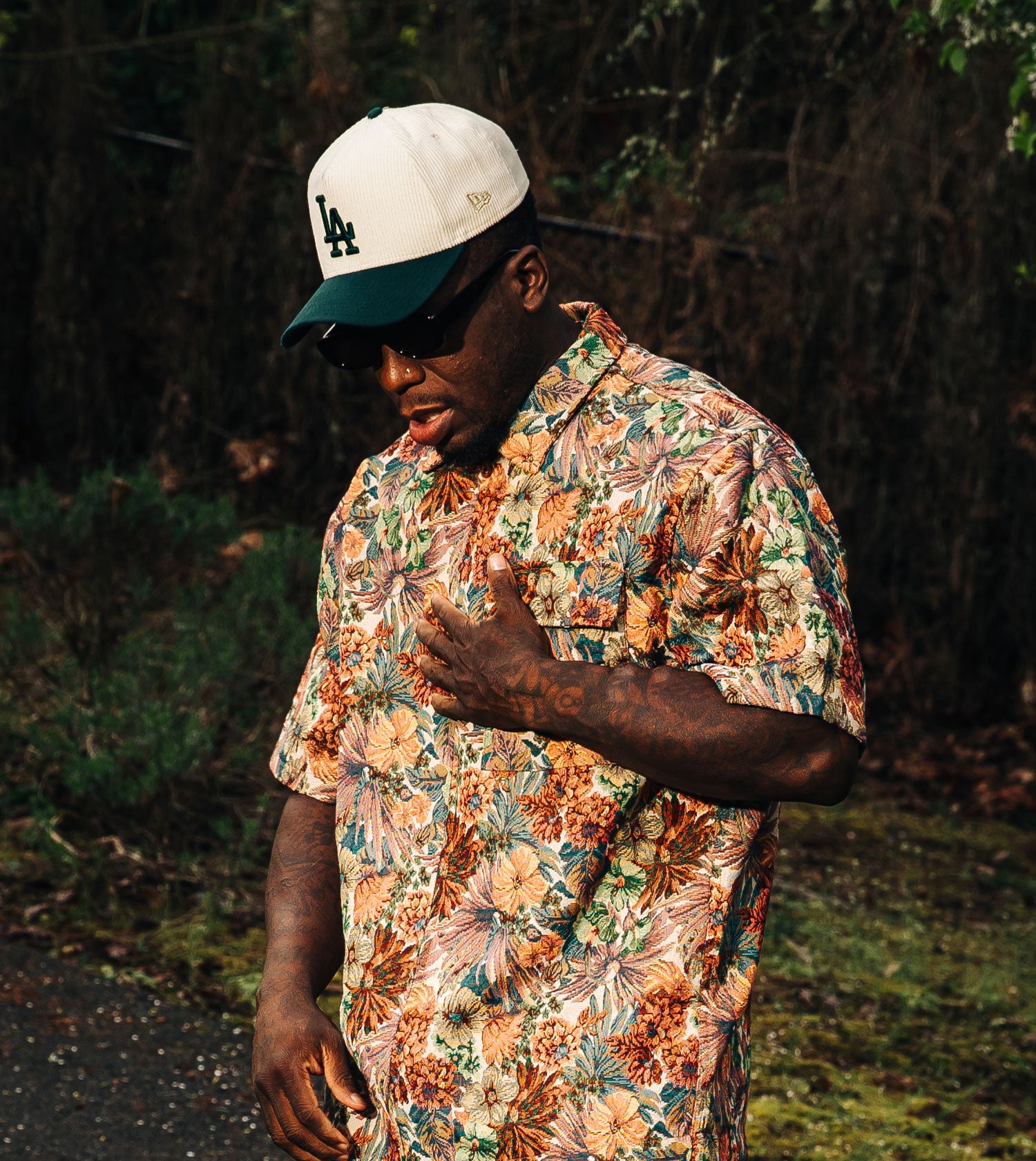 Tapestry Boxy SS Overshirt Beige Multi