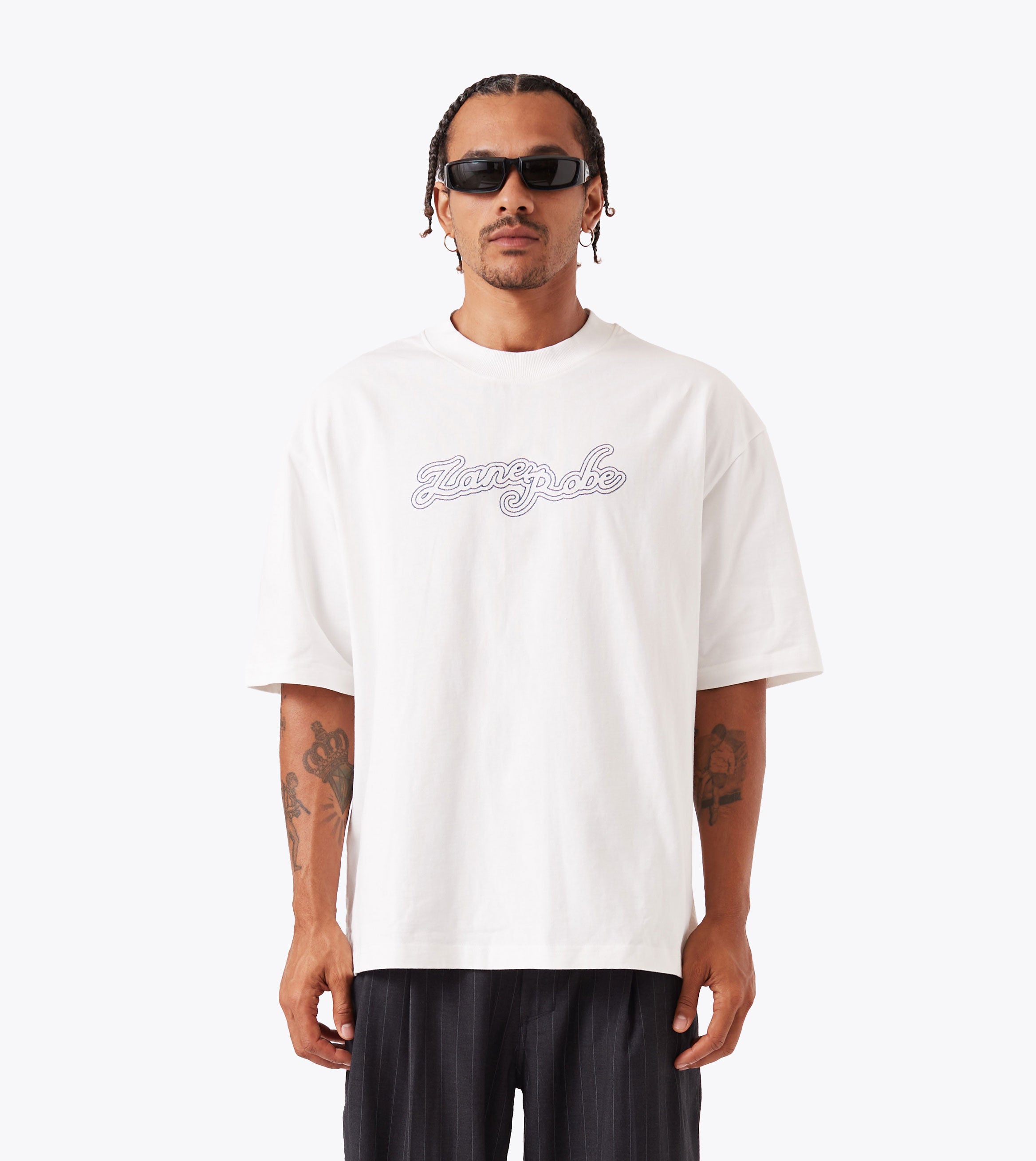 Throne Flow Tee Vintage White