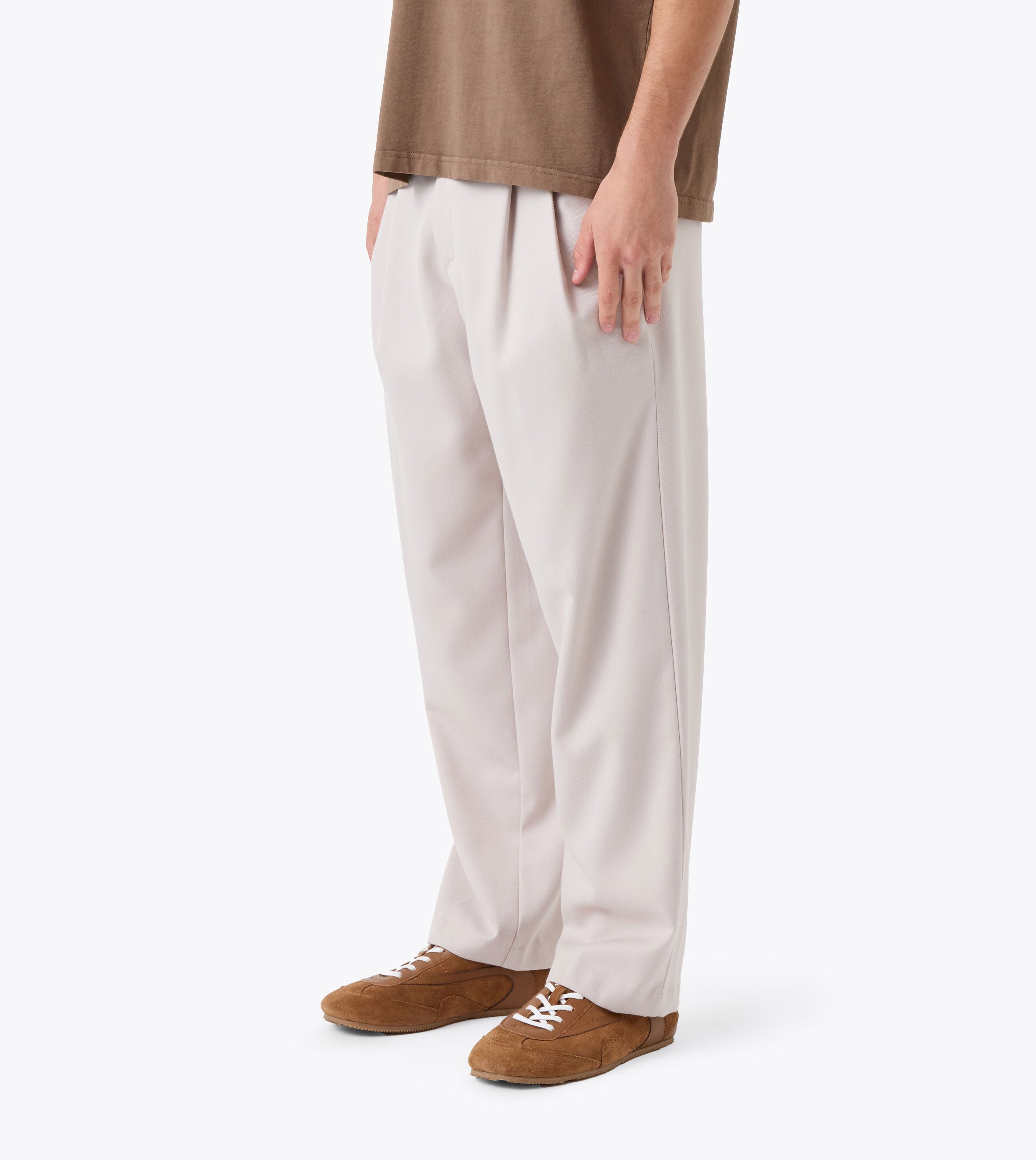 Twill Flow Pant Ecru