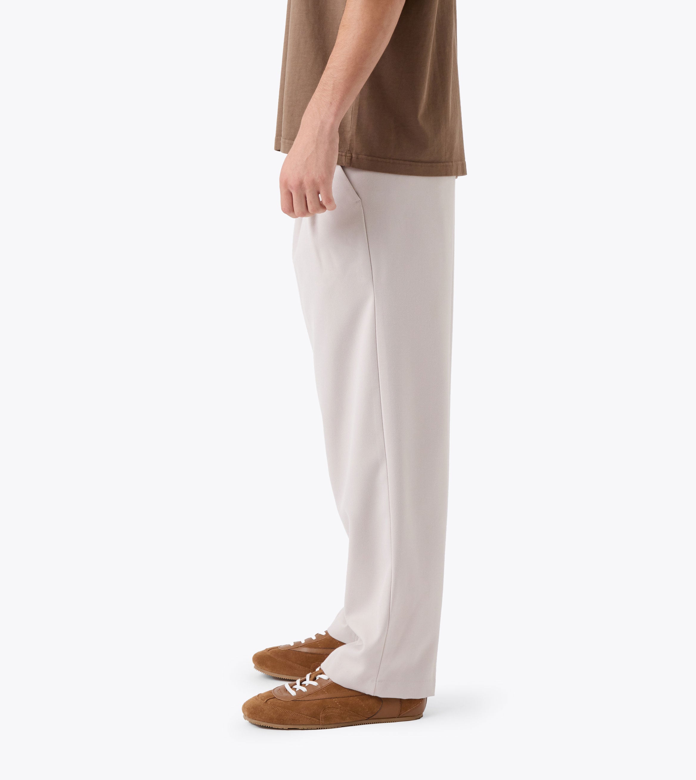 Twill Flow Pant Ecru