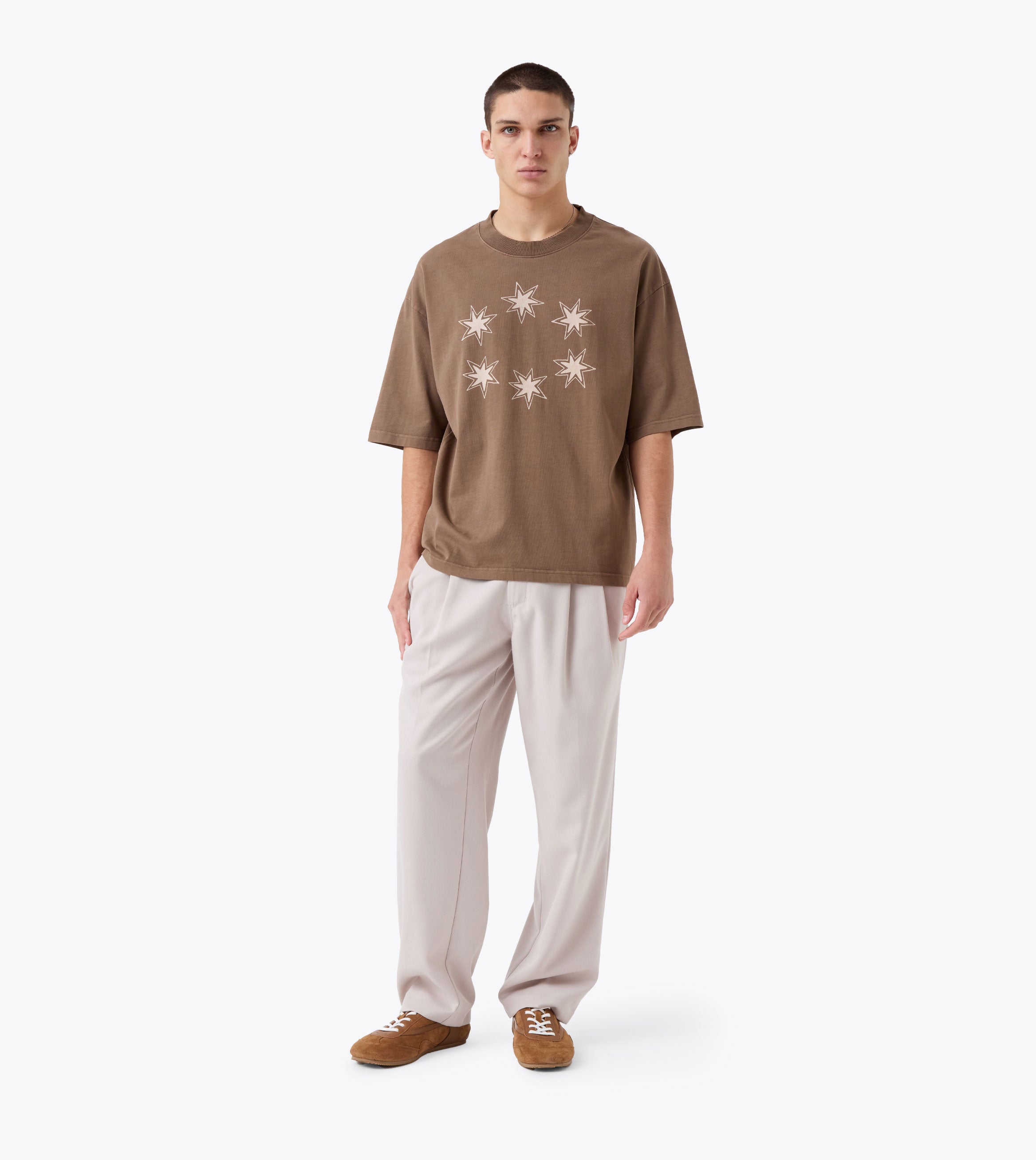 Twill Flow Pant Ecru