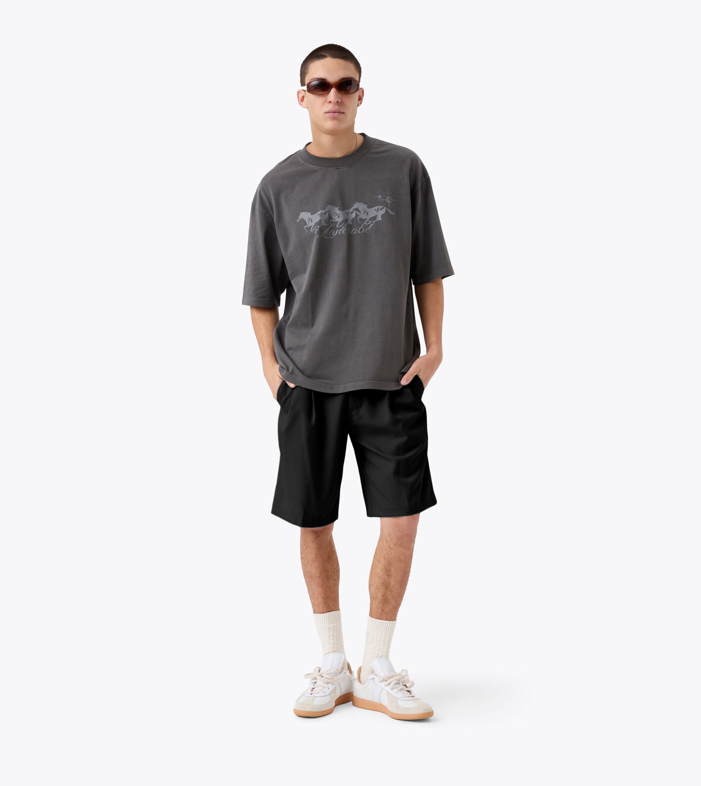 Twill Flow Short Black