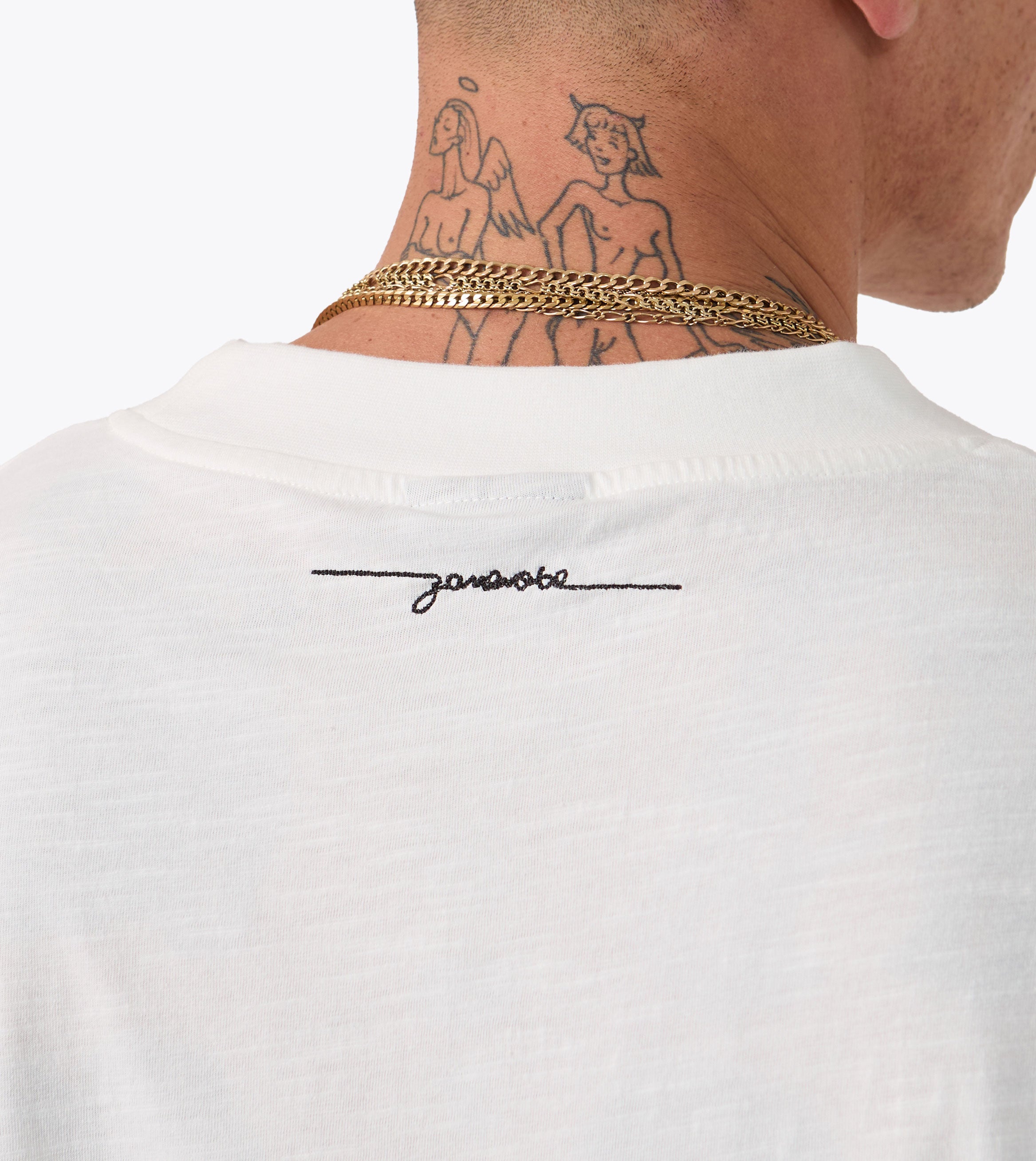 ZDH Slub Flow Tee Vintage White