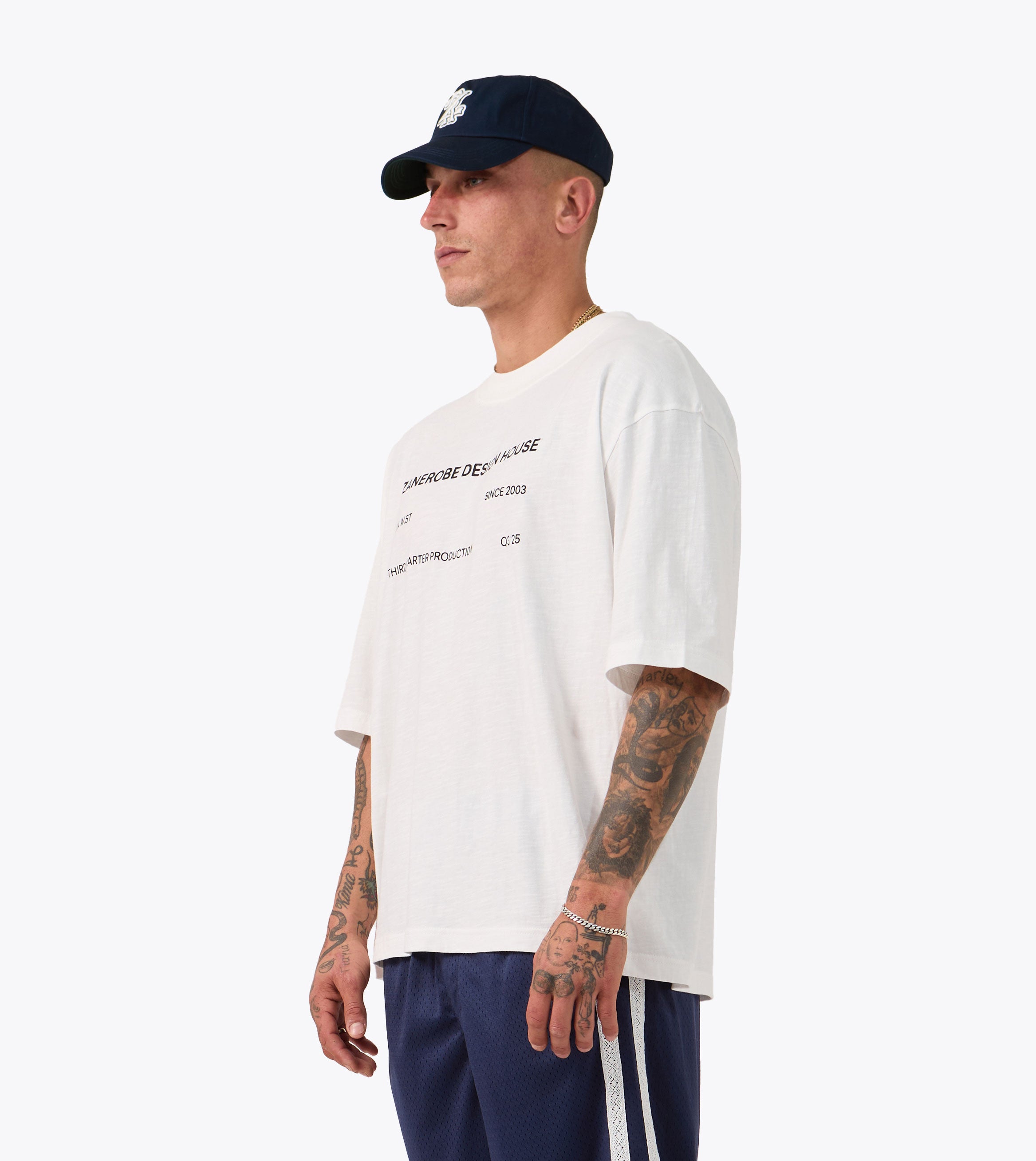 ZDH Slub Flow Tee Vintage White