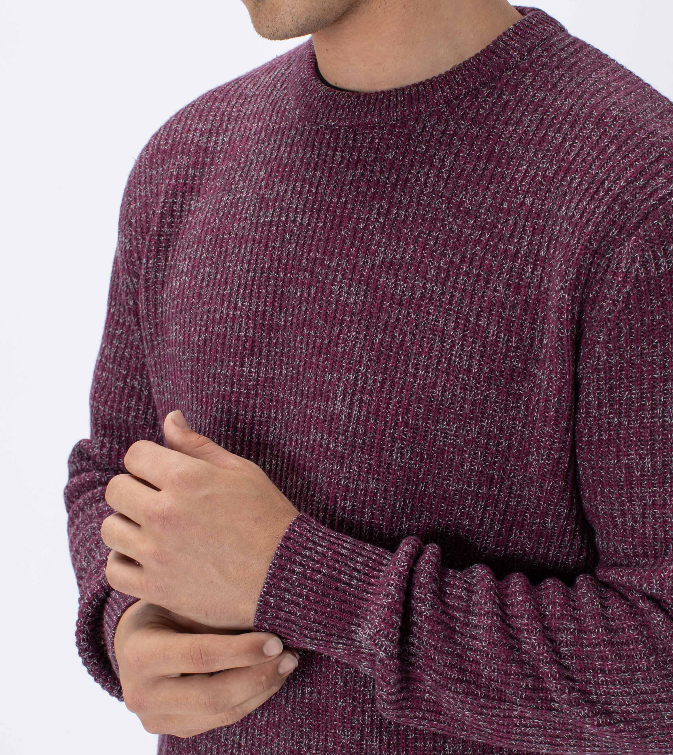 Moss Crew Knit Boysenberry