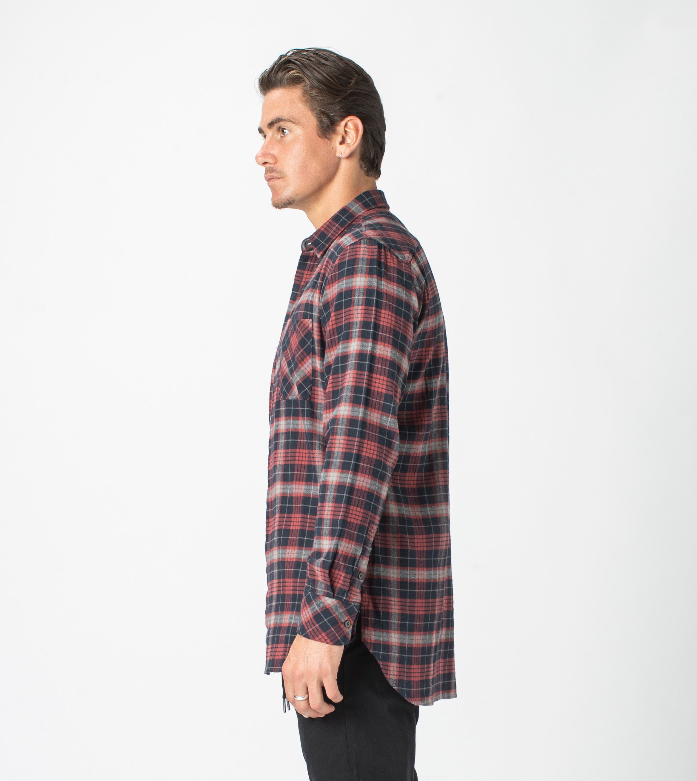 7 Foot Work Flannel LS Shirt Vintage Red