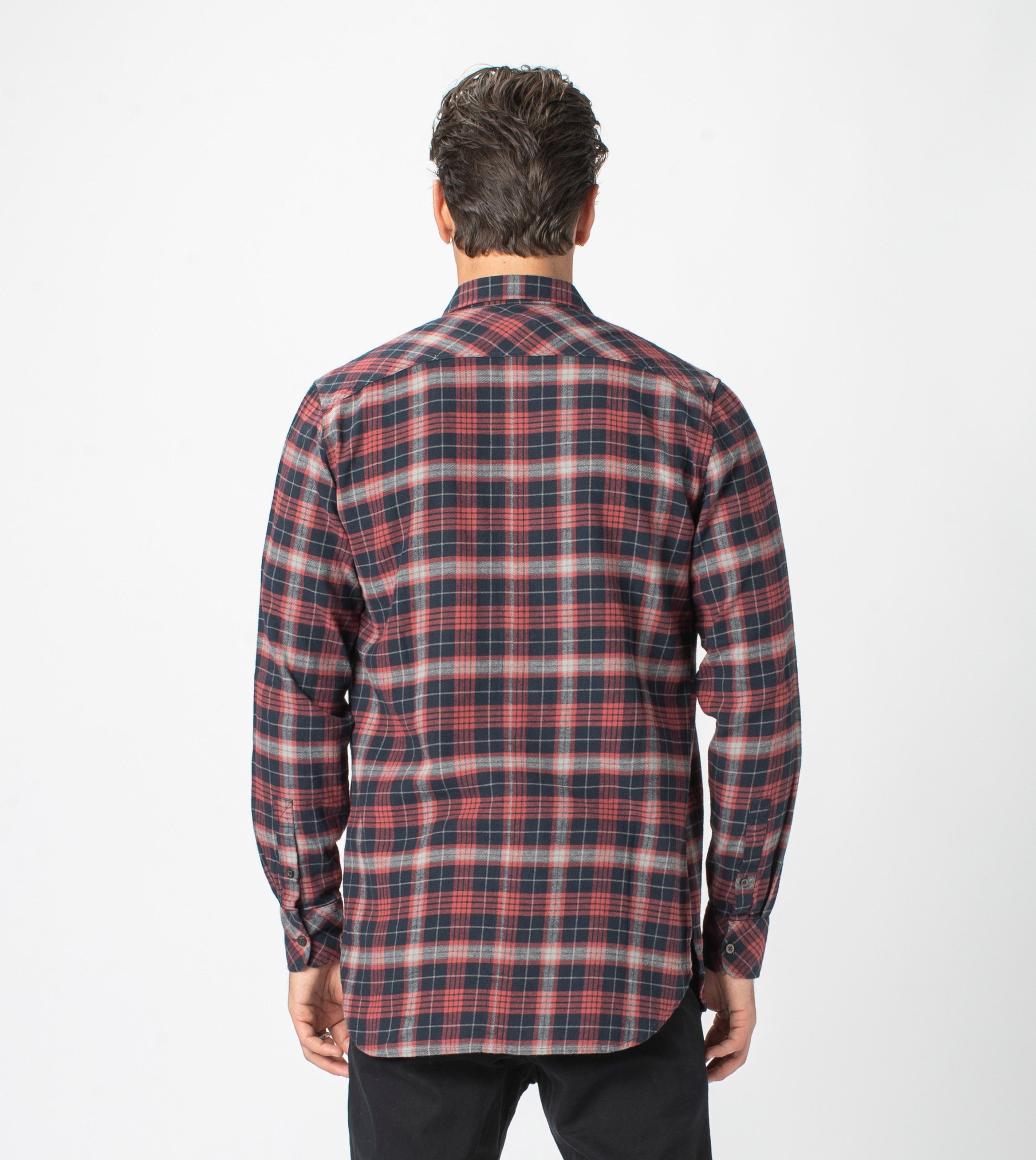 7 Foot Work Flannel LS Shirt Vintage Red