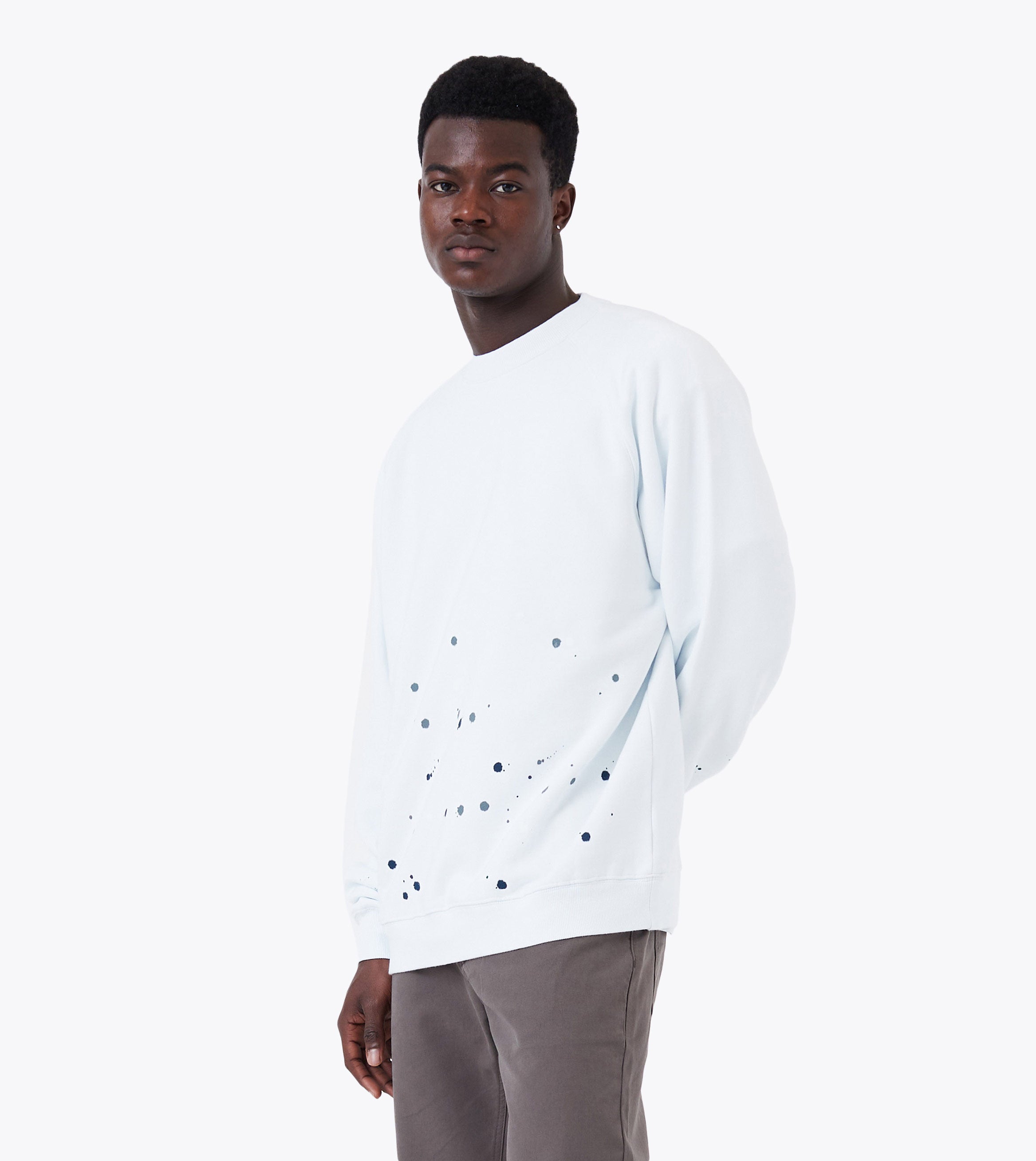 Abstract Lowgo Crew Sweat White Multi