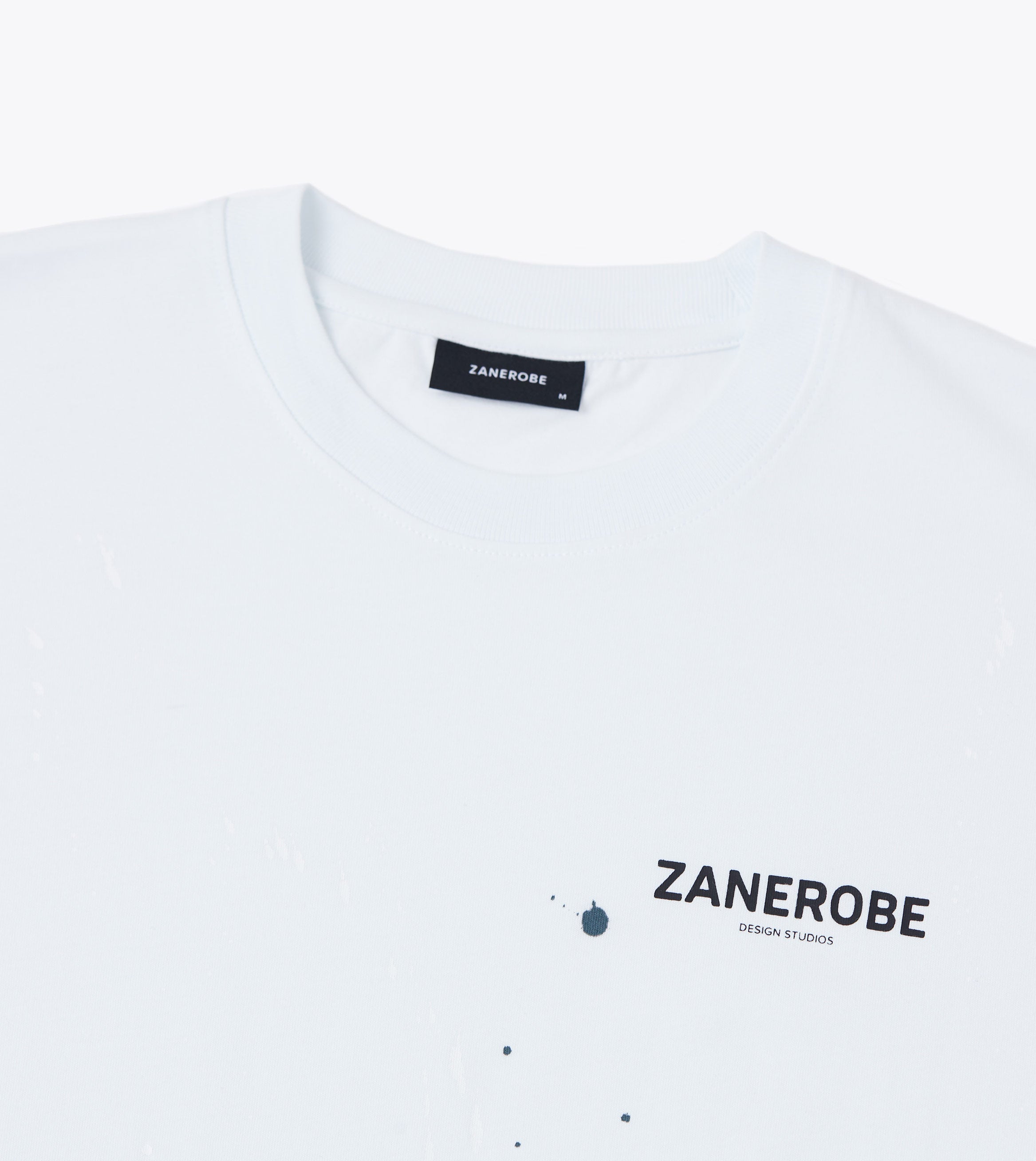 Abstract ZDS Box Tee White Multi