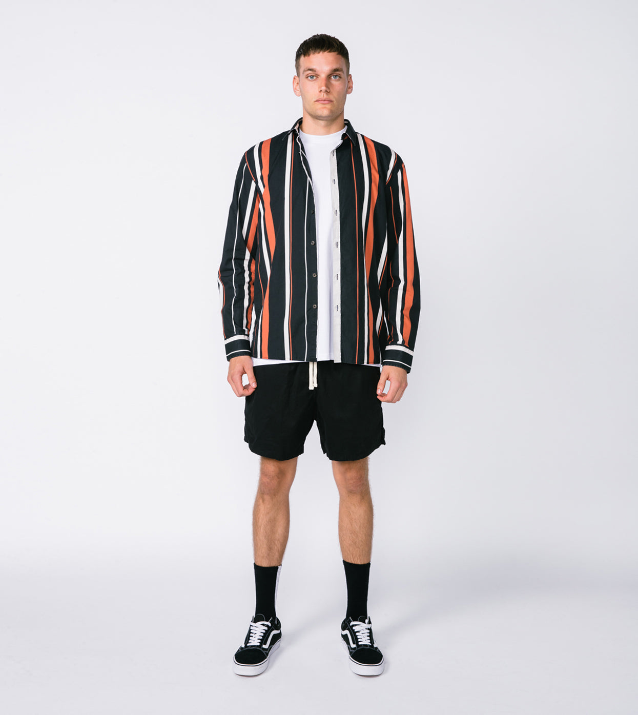 Box LS Shirt Black Multi