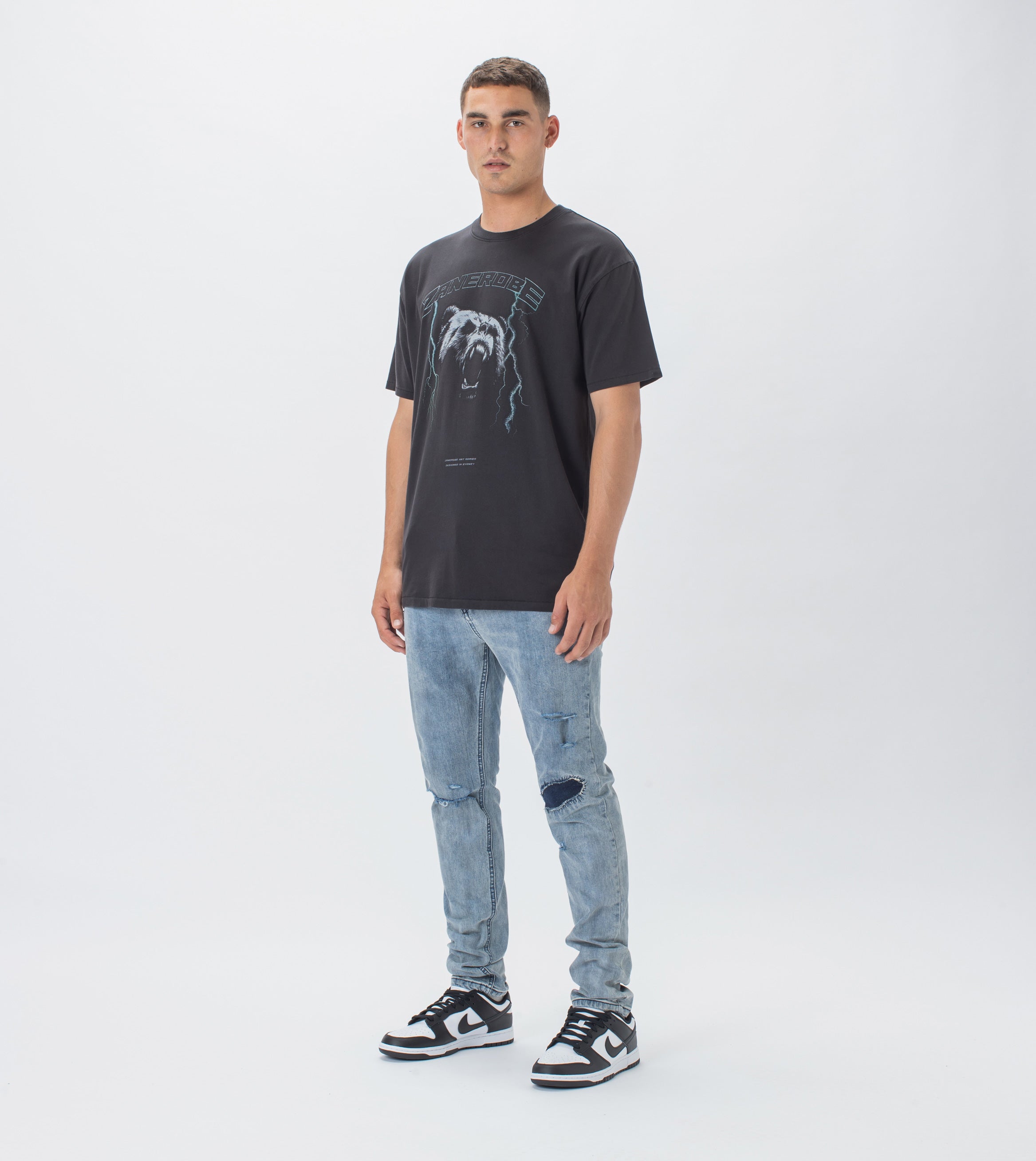 Bear Box Tee GD Black