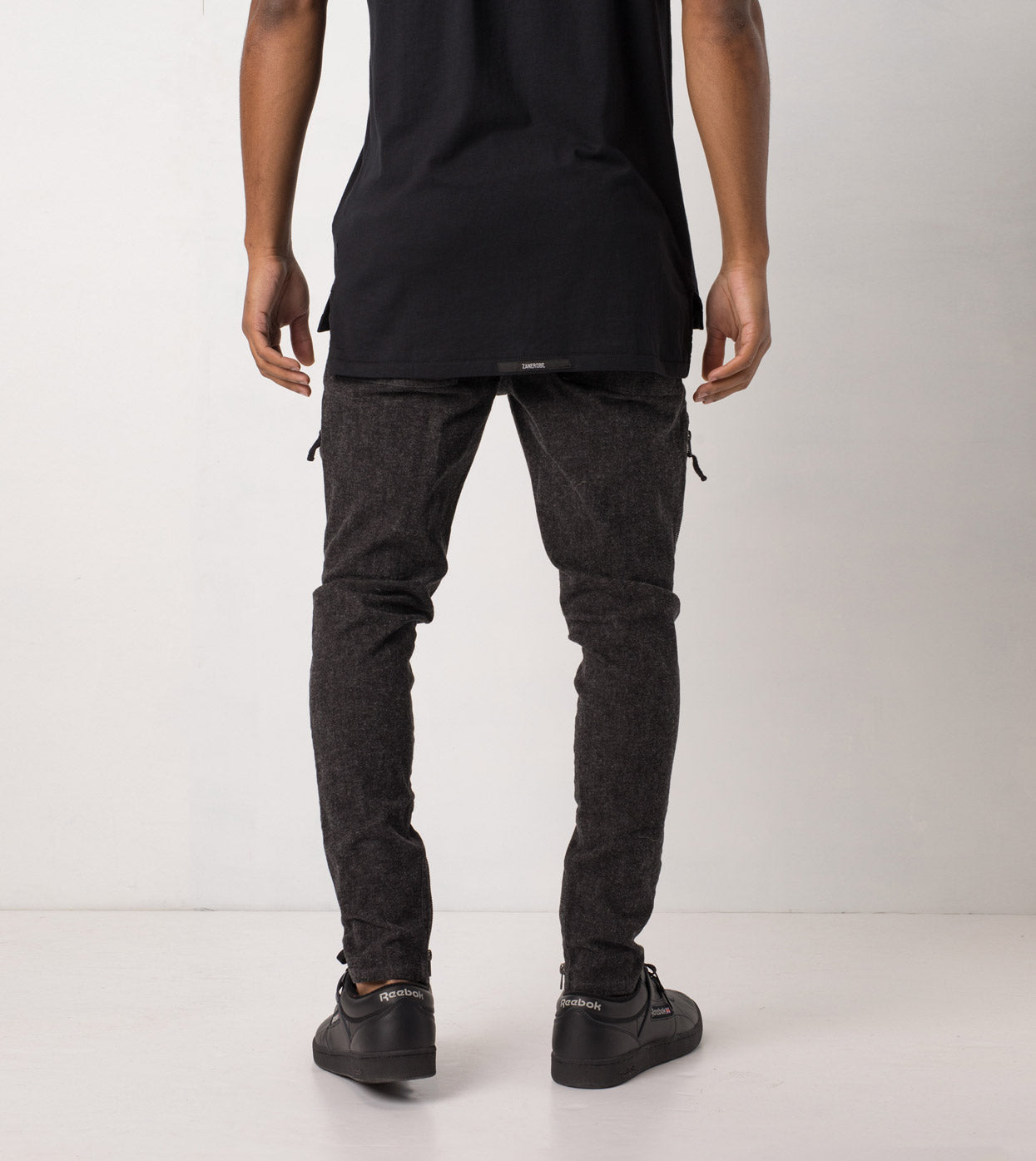 Blockshot Chino Charcoal Marle