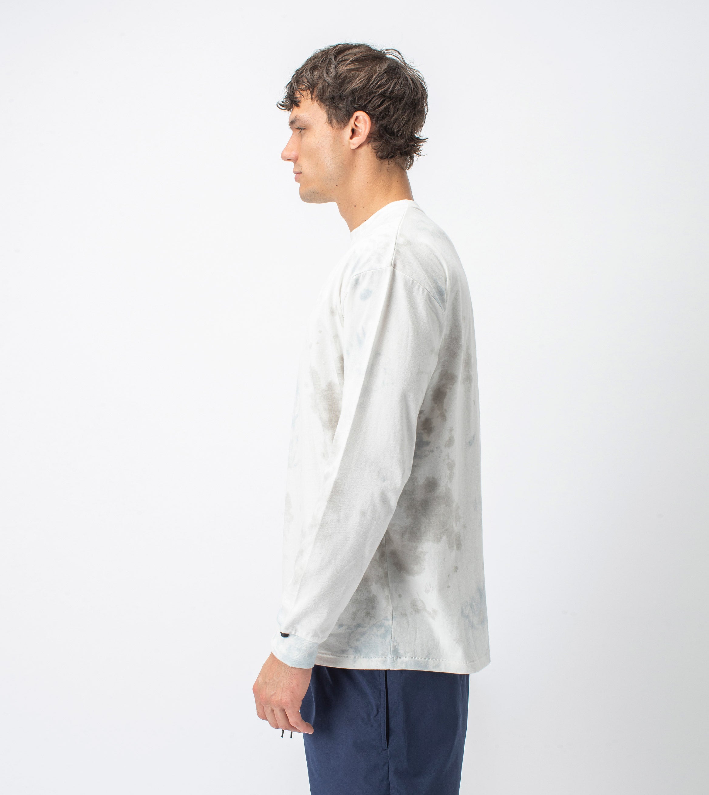 Slub Box LS Tee Milk/Cement