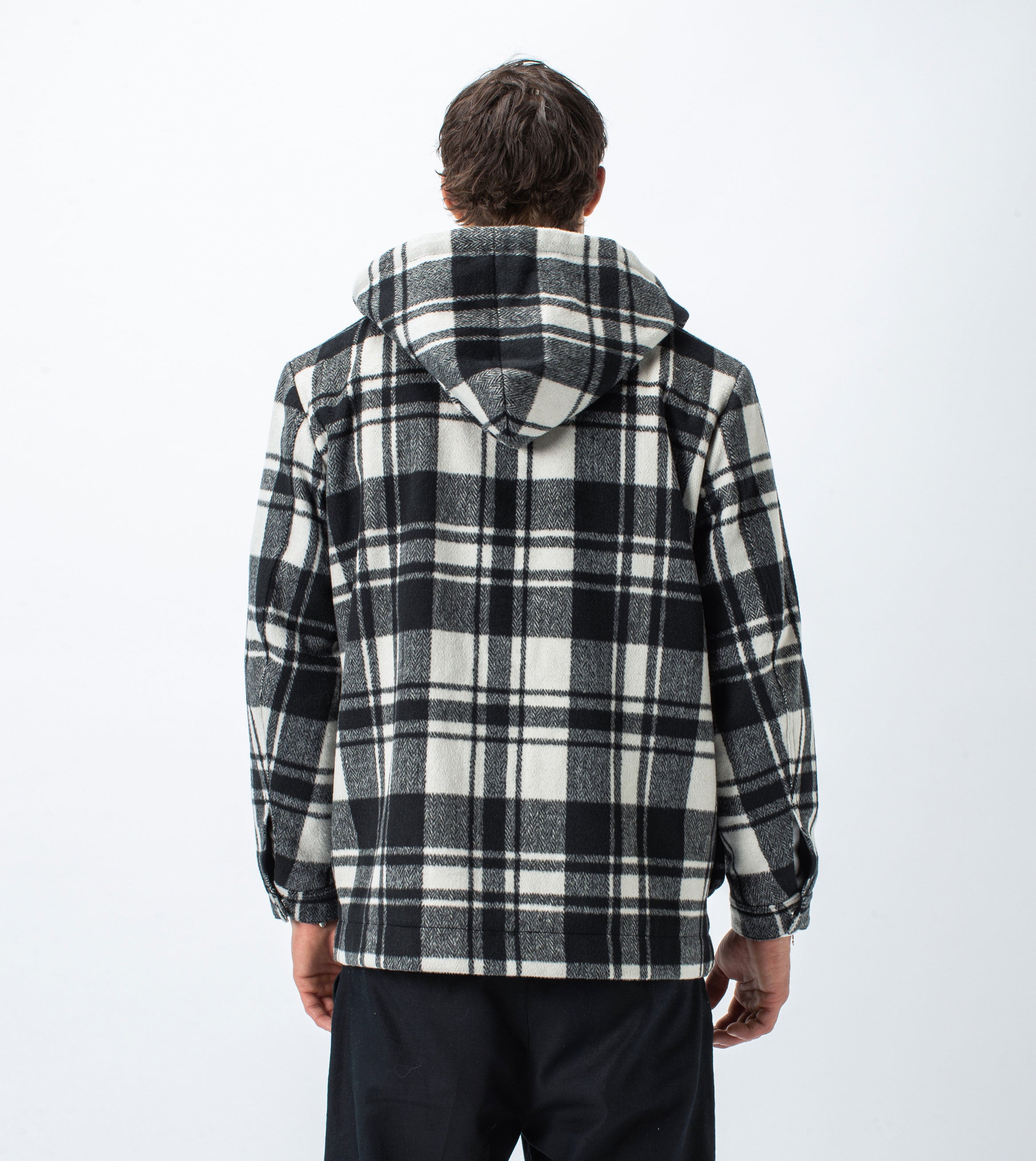 Case Plaid Anorak Black/White