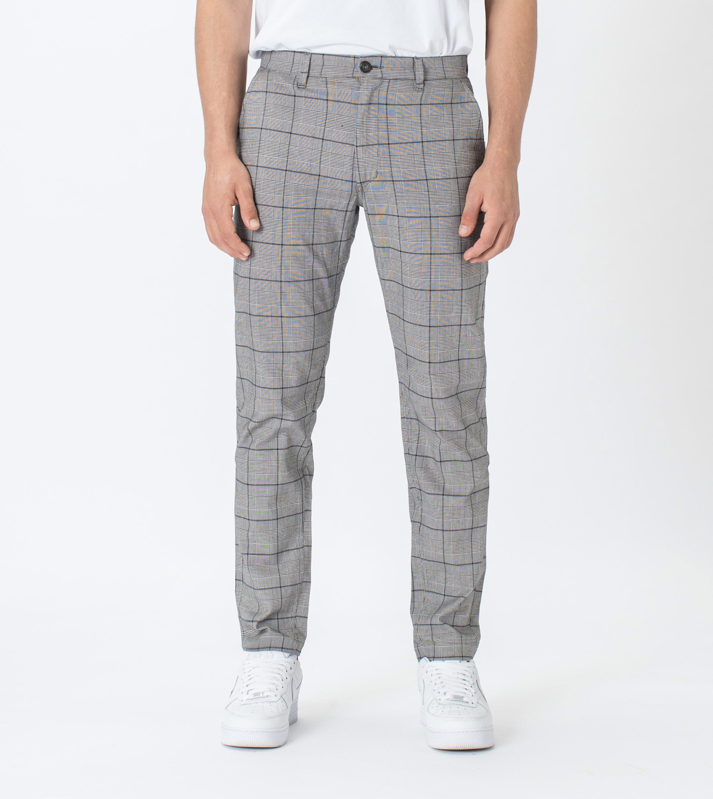 Check Kyoto Chino Grey/Indigo