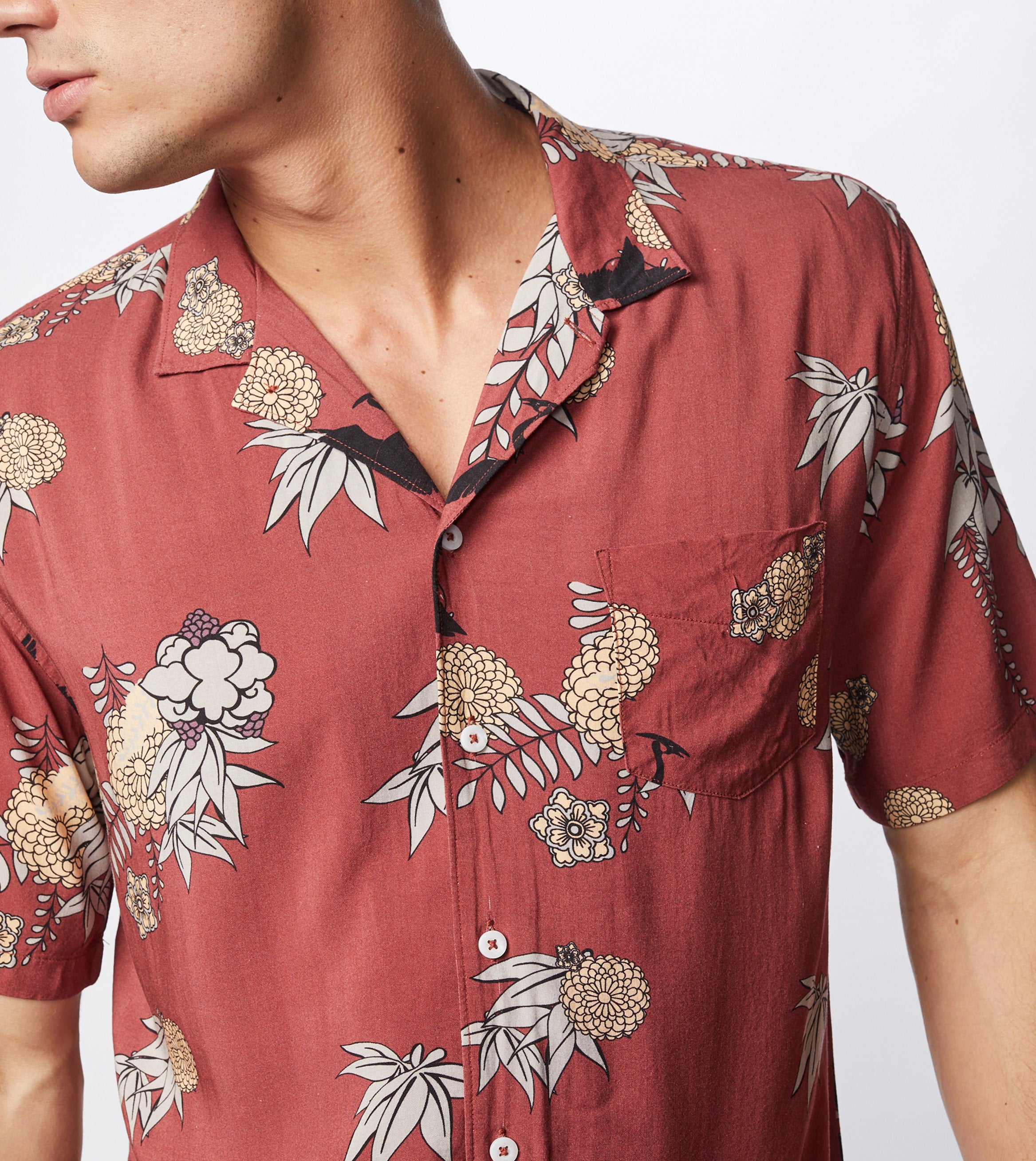 Crane SS Shirt Ochre