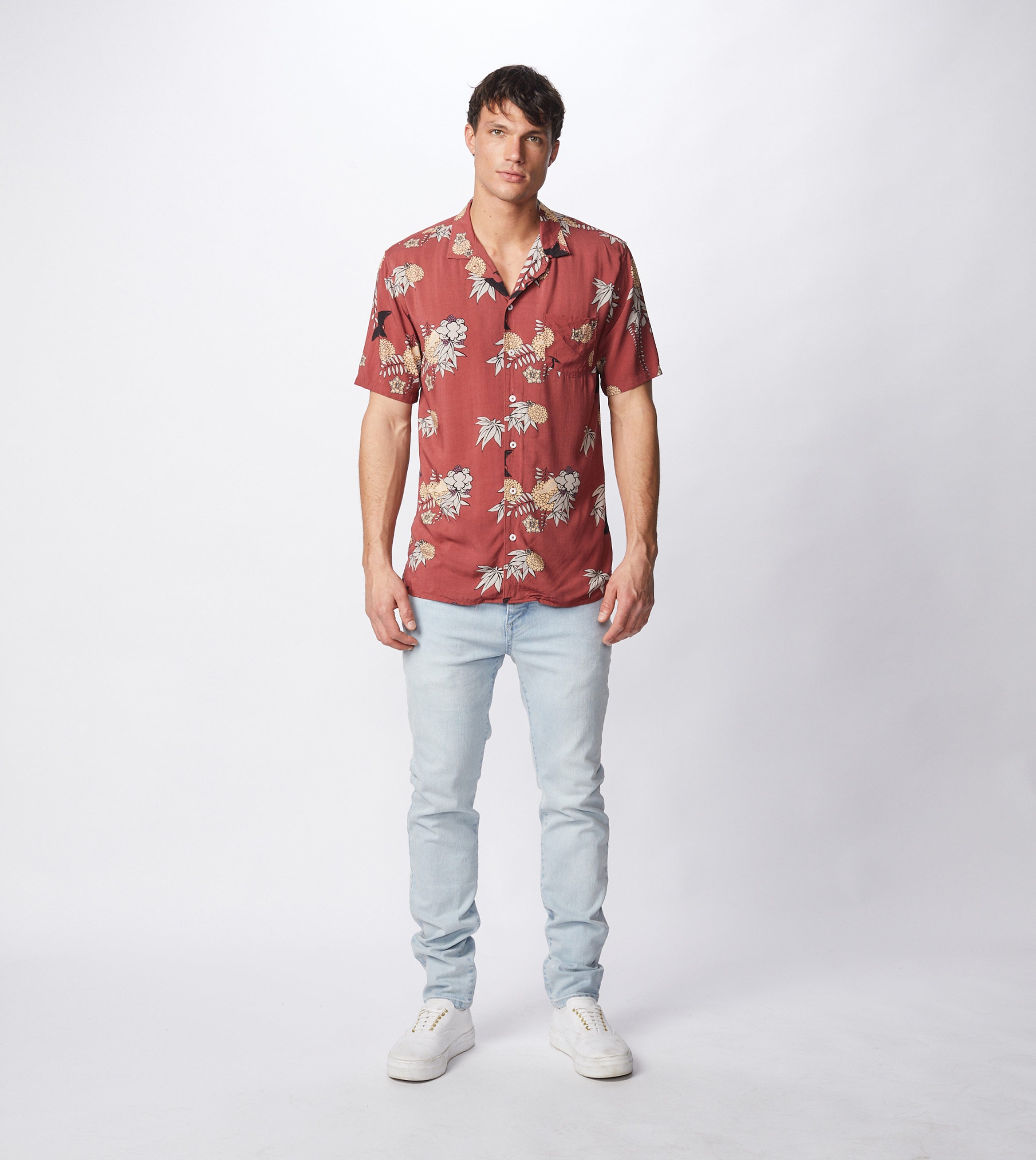 Crane SS Shirt Ochre