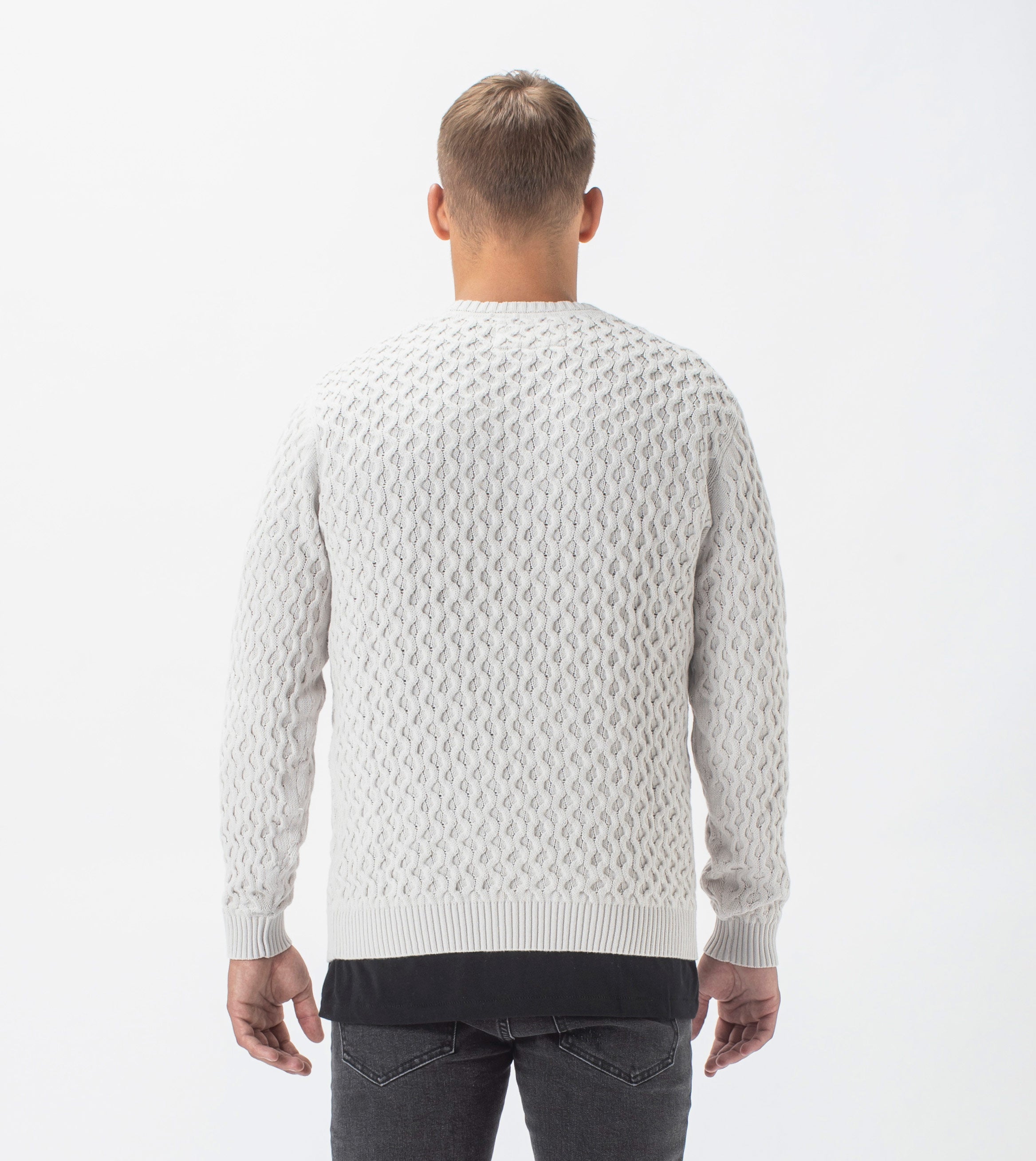 Diamond Crew Knit Frost