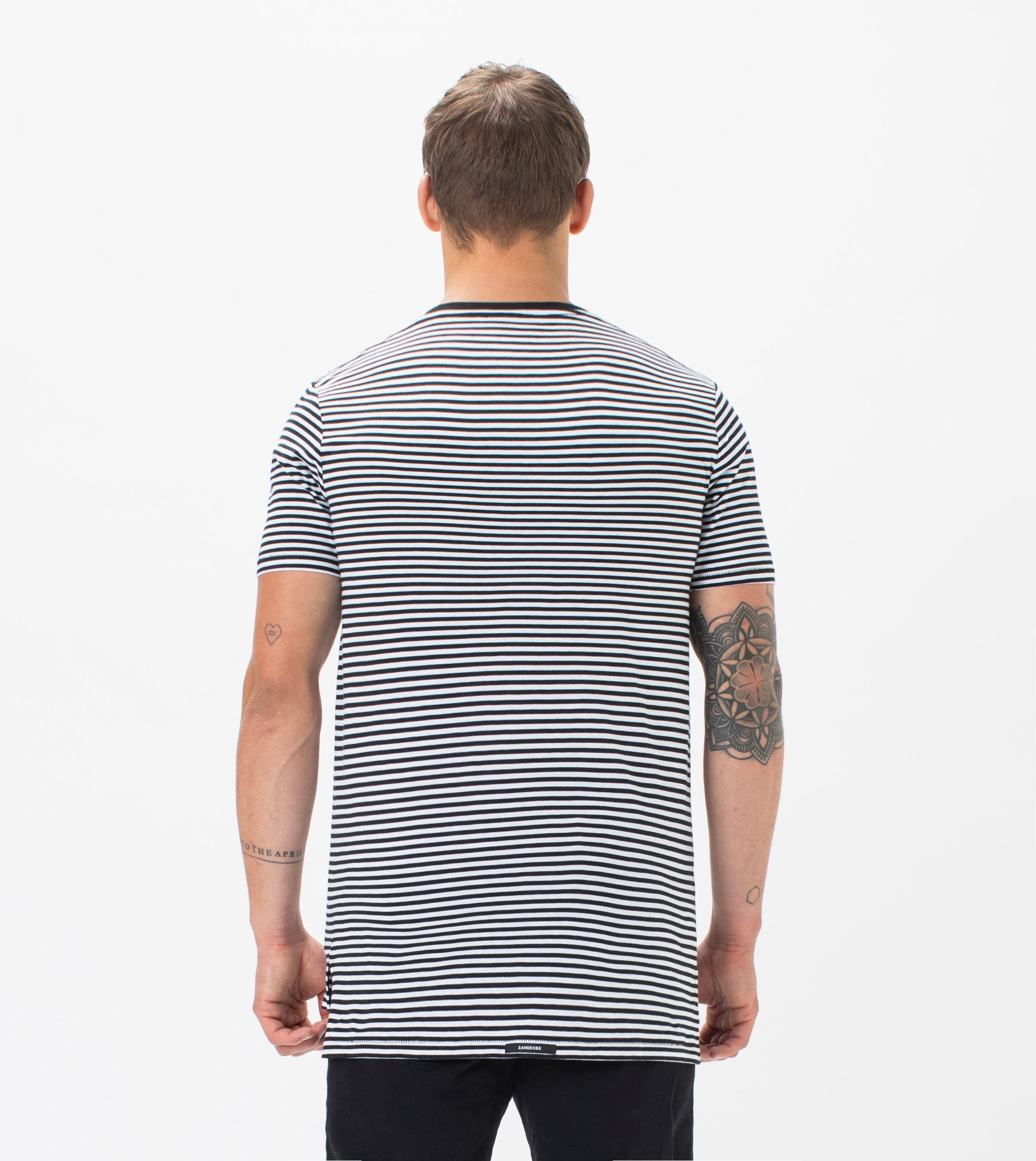 Flintlock Stripe Tee Black/White