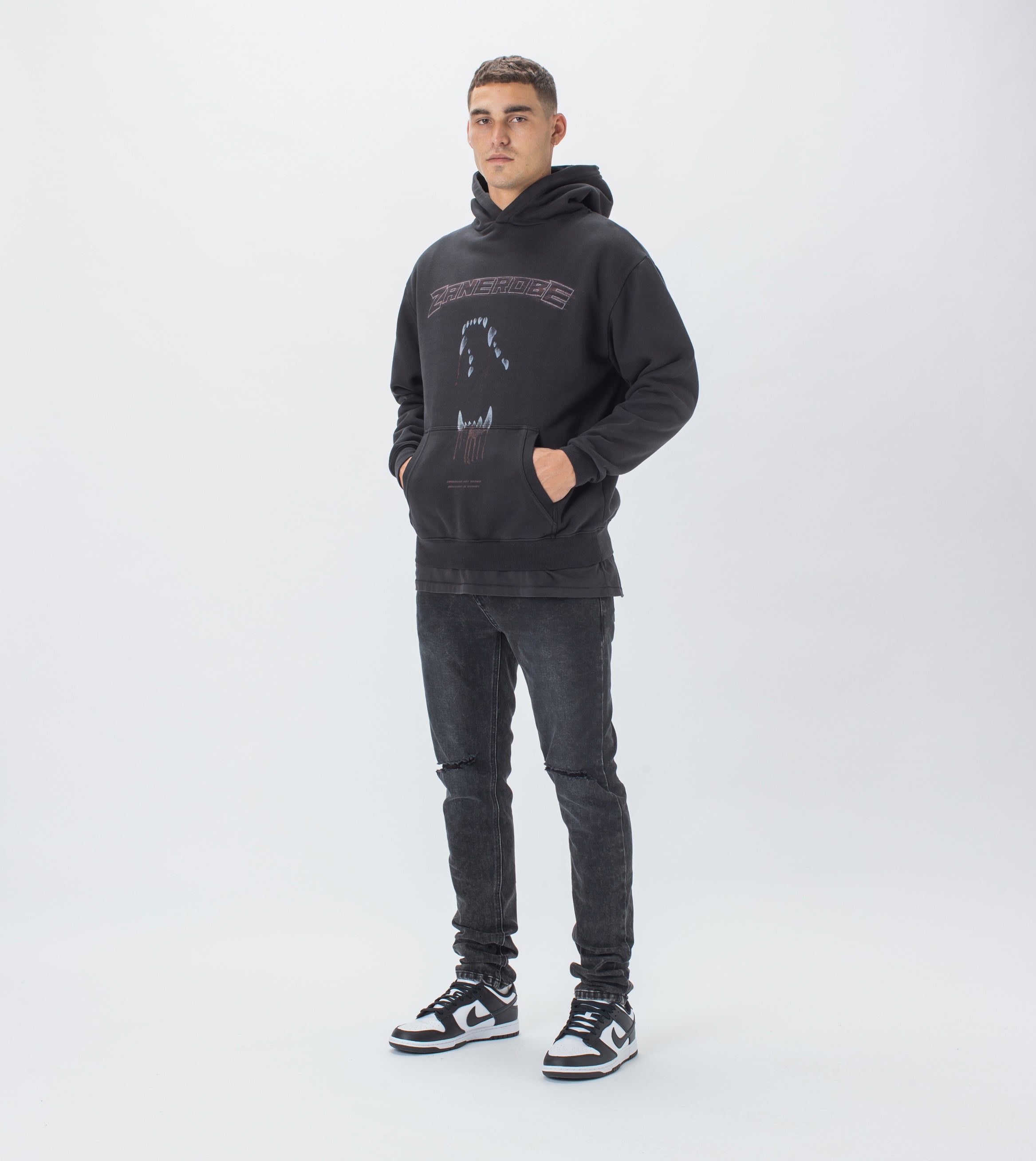 Graveyard Lowgo Hood Sweat GD Black