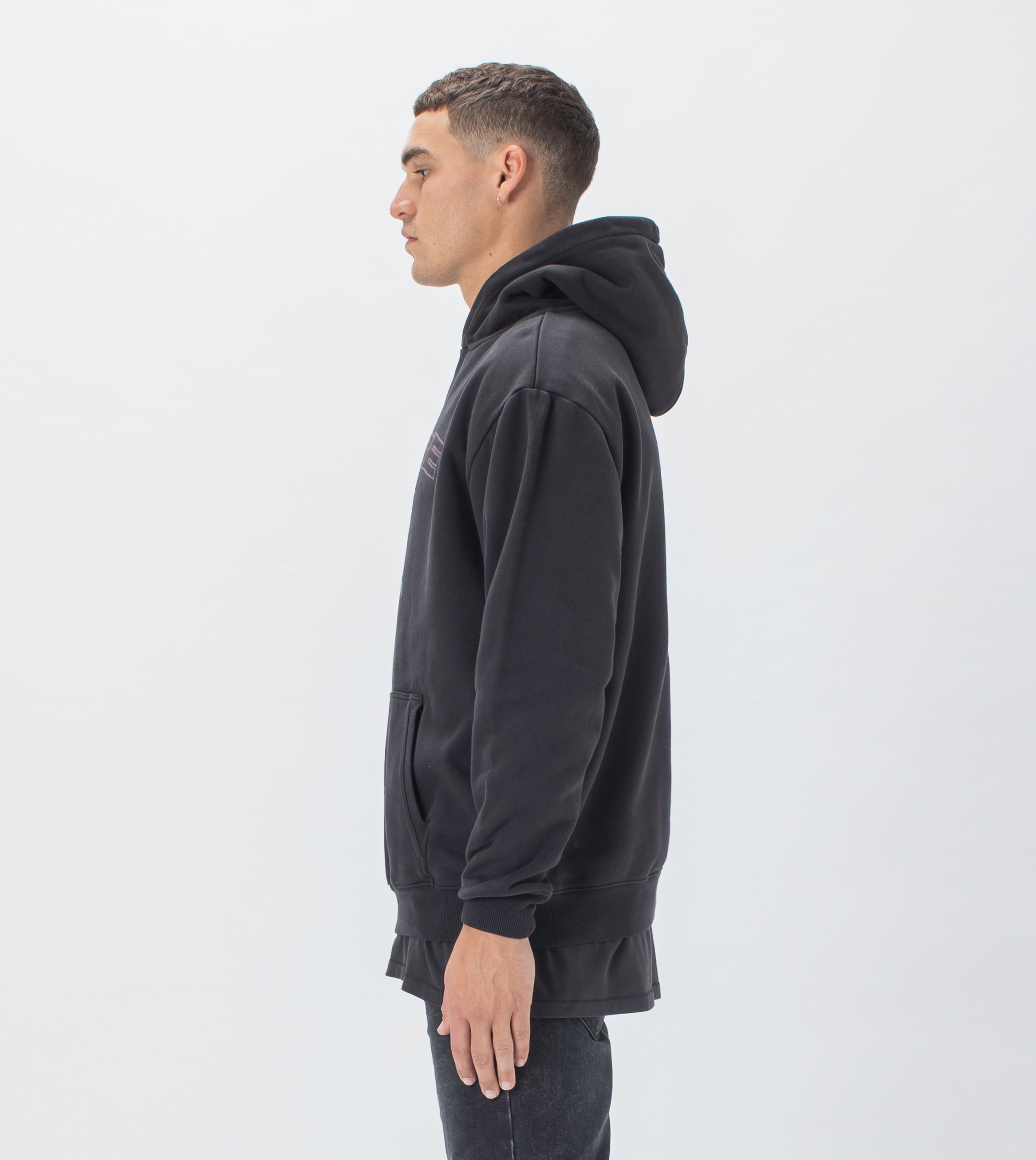 Graveyard Lowgo Hood Sweat GD Black