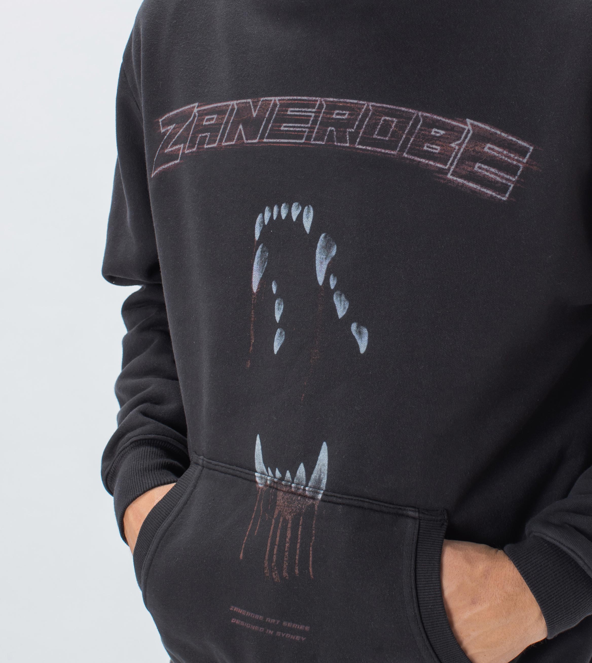 Graveyard Lowgo Hood Sweat GD Black