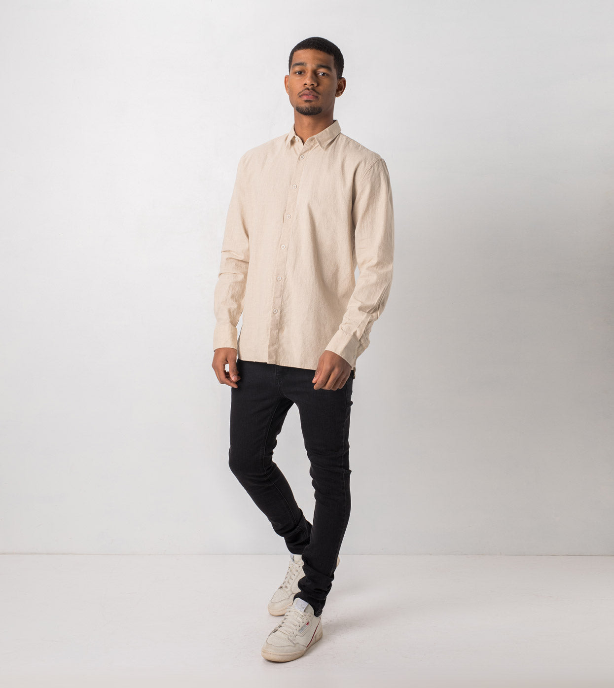 JY Linen LS Shirt Natural