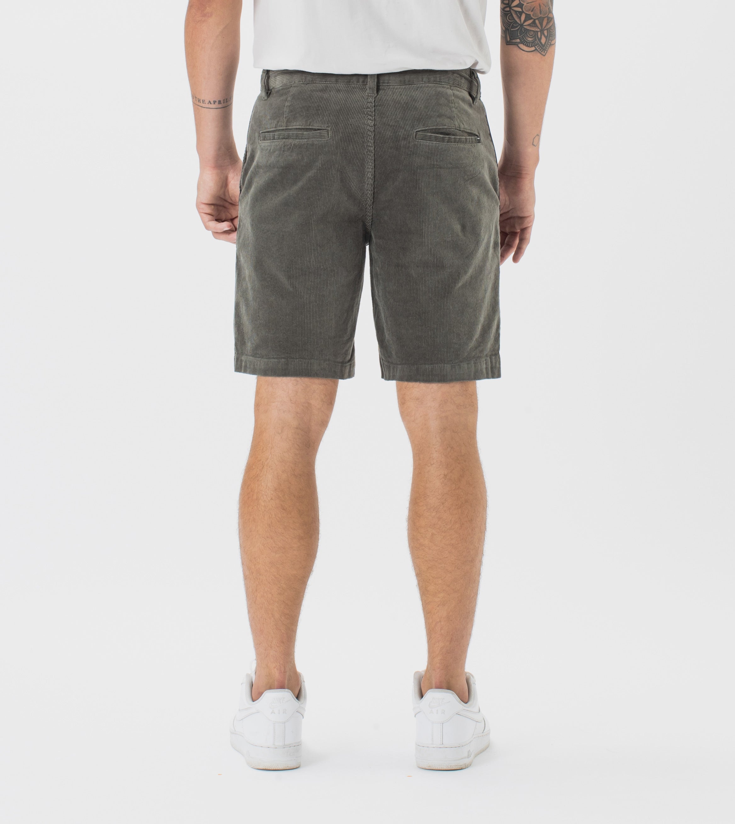 Kyoto Cord Short Dk Moss